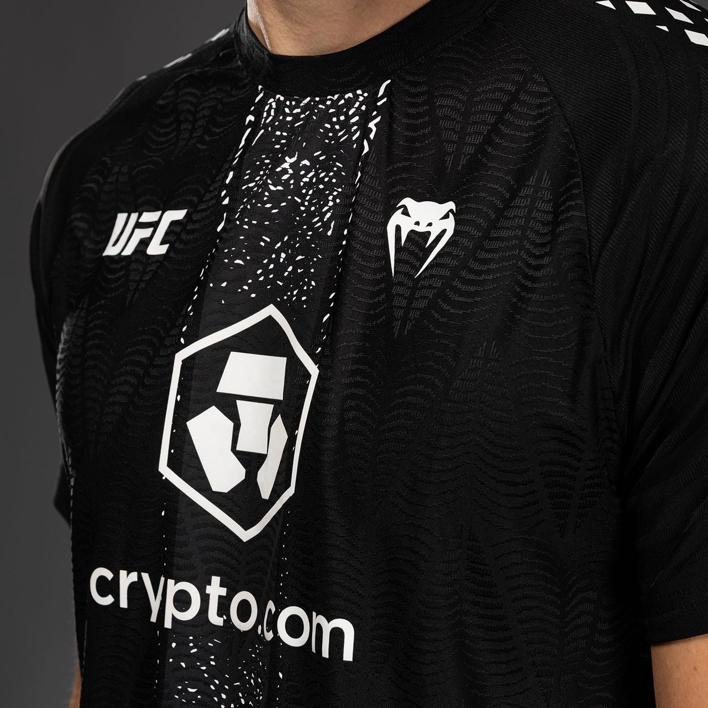 UFC Zenith by Venum Authentic Fight Night Maglia ufficiale Walkout Uomo Personalizzato - Nero