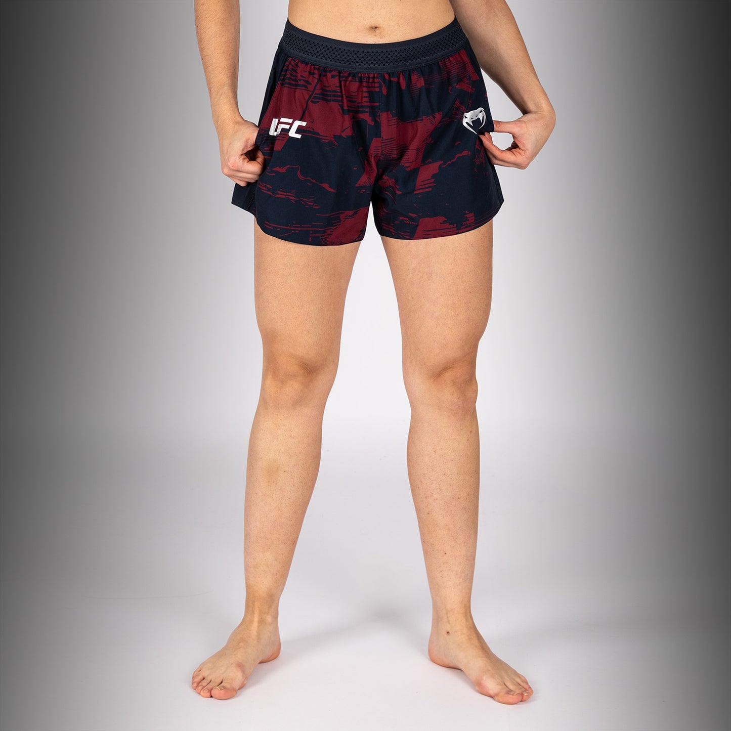 UFC Zenith by Venum Authentic Fight Week Pantaloncini Performance Donna - Blu navy/Bordeaux/Argento