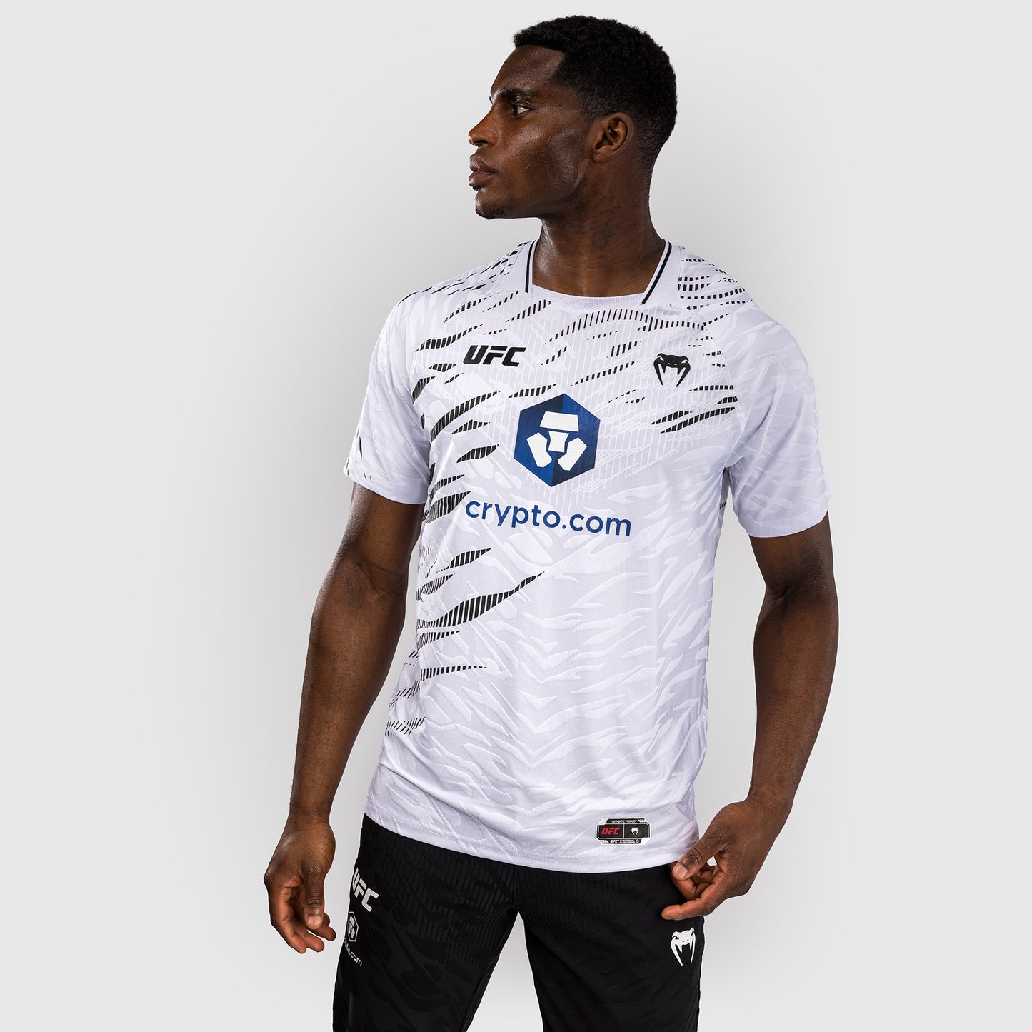 UFC Fusion by Venum Personalizzati Authentic Fight Night Maglietta da Gara per Uomo - Bianco