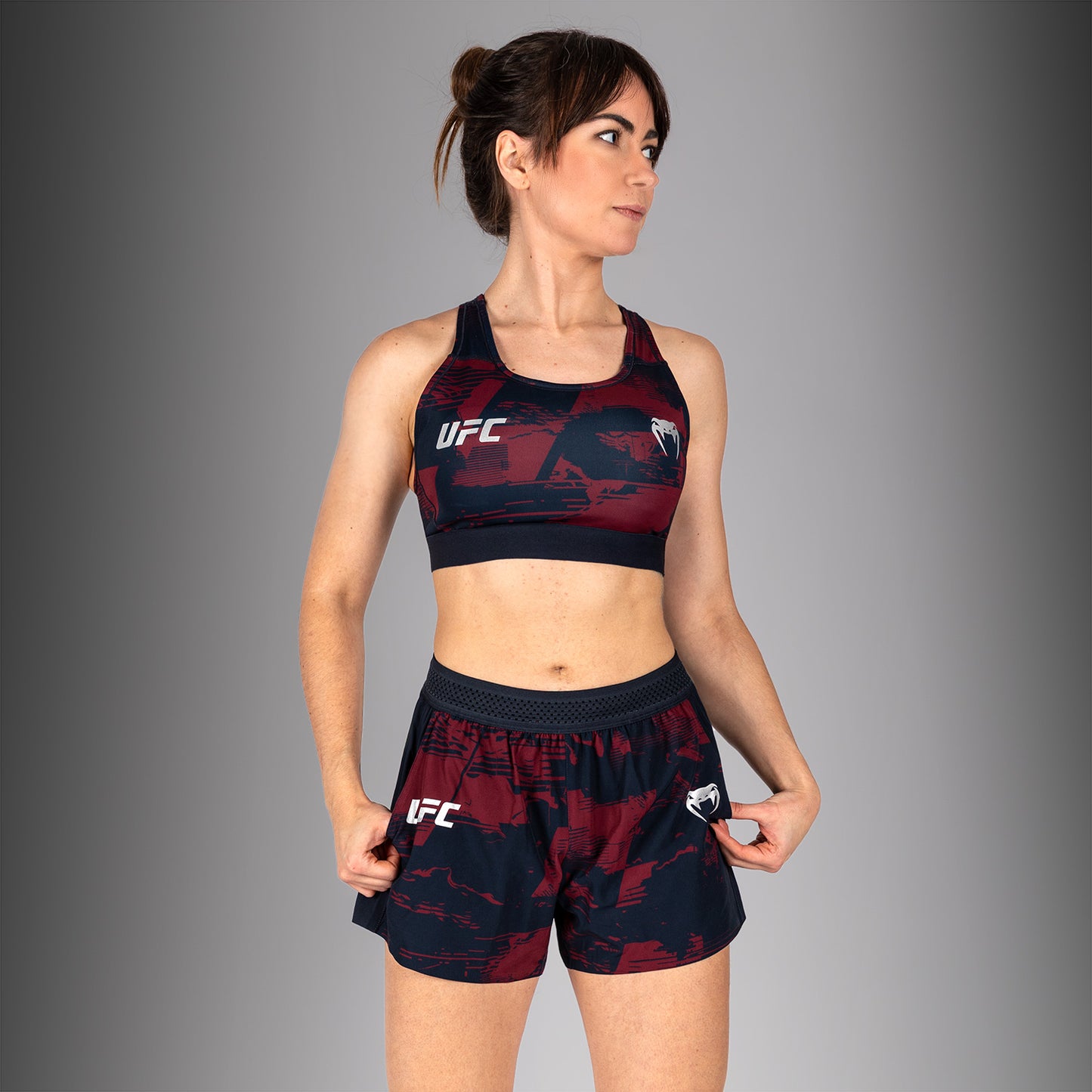 UFC Zenith by Venum Authentic Fight Week Reggiseno sportivo Donna - Blu navy/Bordeaux/Argento