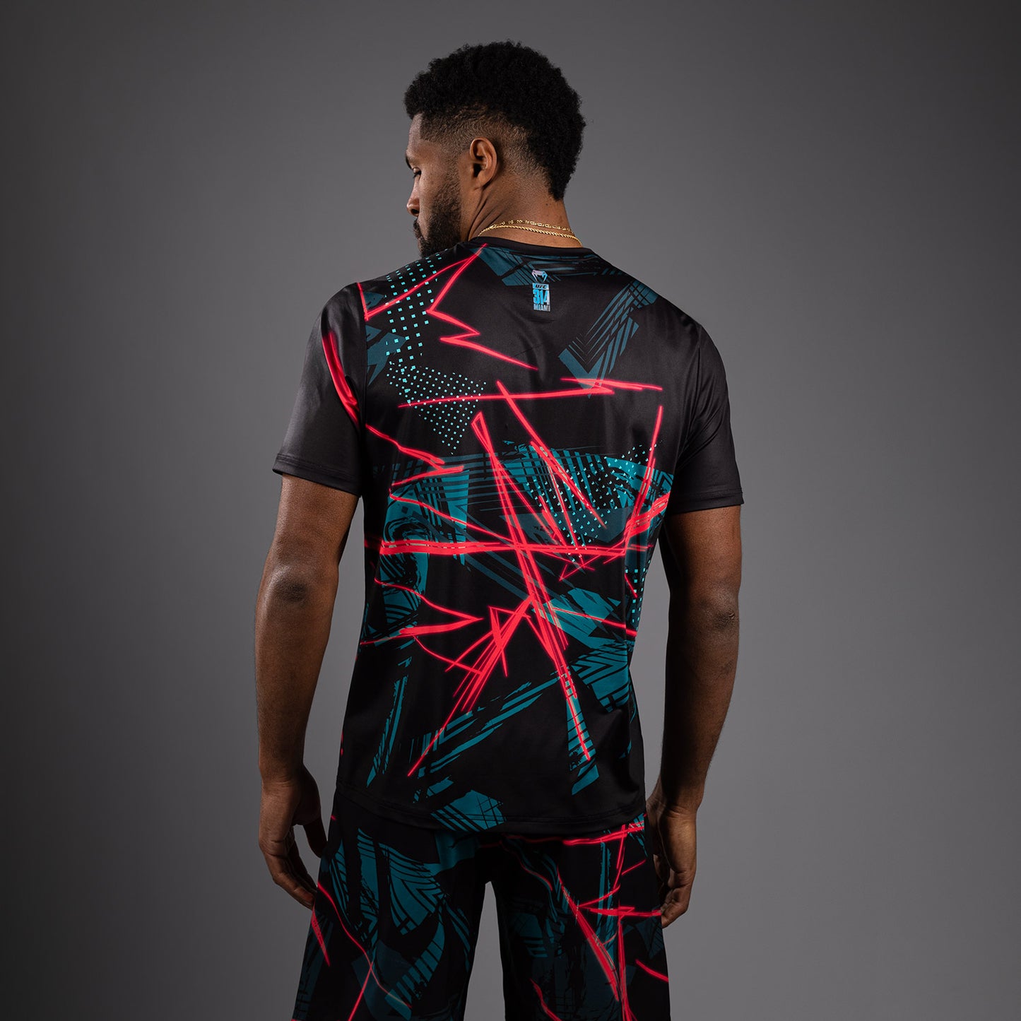 UFC Fusion By Venum Miami Edition Fight Week Maglietta Dry-Tech da uomo - Nero