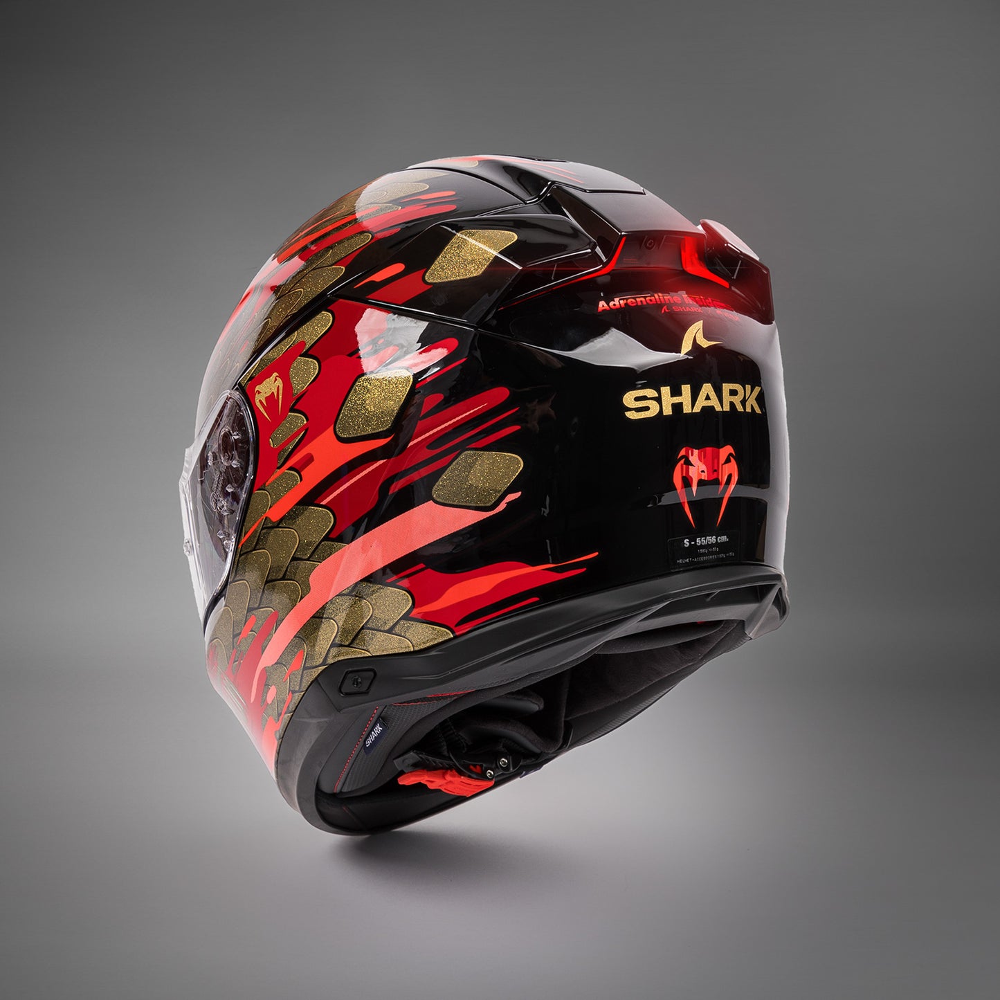 Casco moto Venum x Shark SKWAL i3 - Rosso/Oro