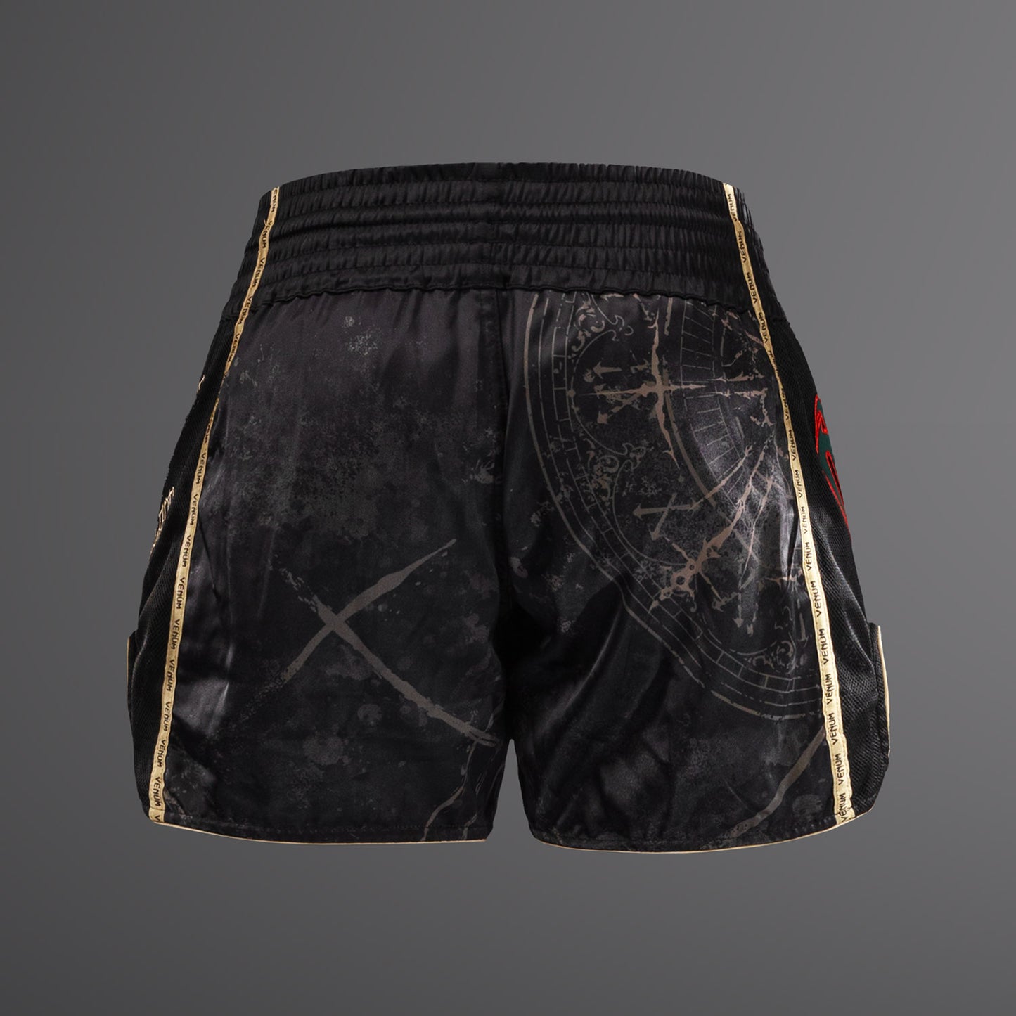 Venum Santa Muerte 5.0 Pantaloncini da Muay Thai - Nero Profondo/Oro