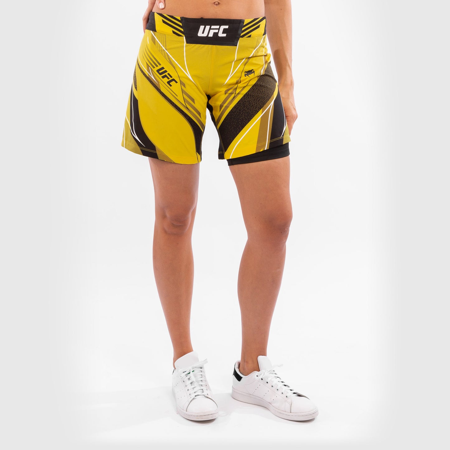 Fightshorts Donna UFC Venum Authentic Fight Night - Vestibilità Lunga - Giallo