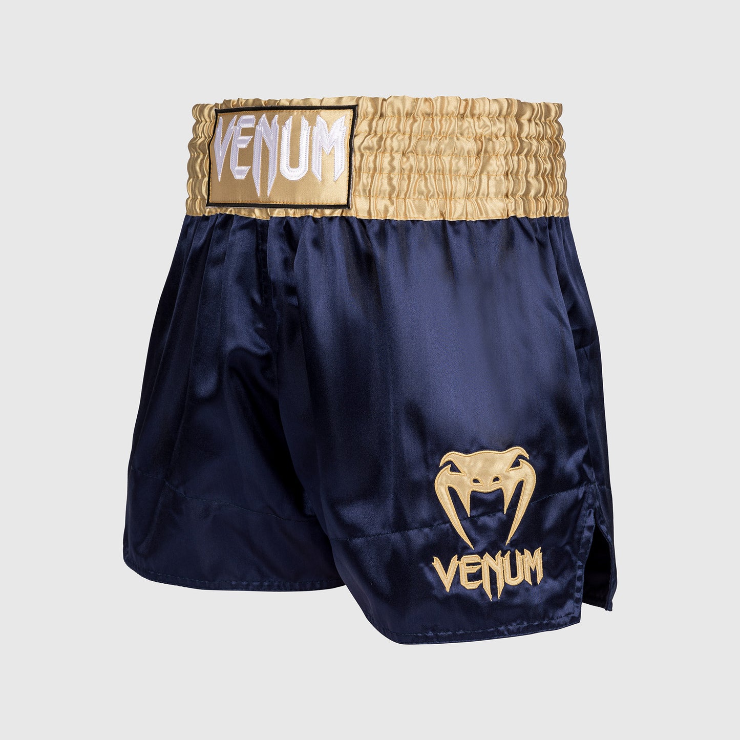 Venum Classic Pantaloncini da Muay Thai - Blu Navy/Oro