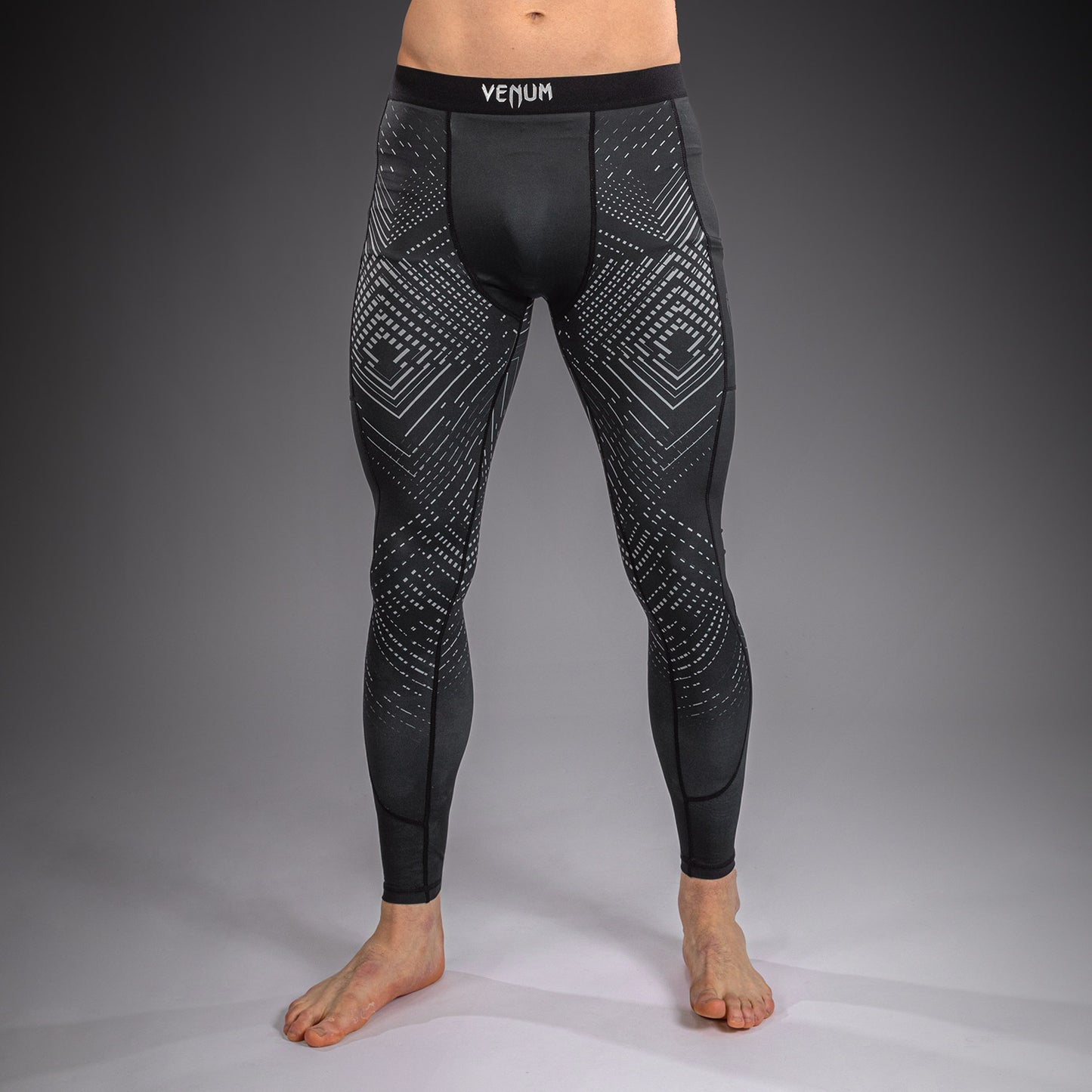 Venum Midnight Fury Spats – Nero/Grigio/Argento