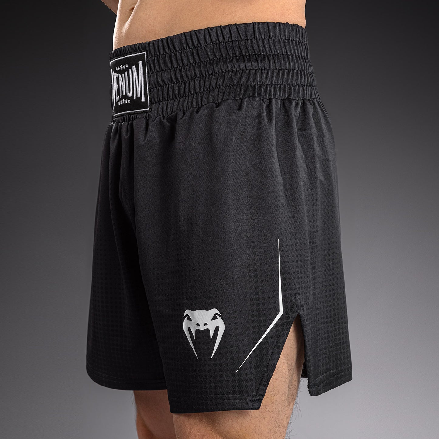 Venum Stealth Pantaloncini da Boxe – Nero/Bianco