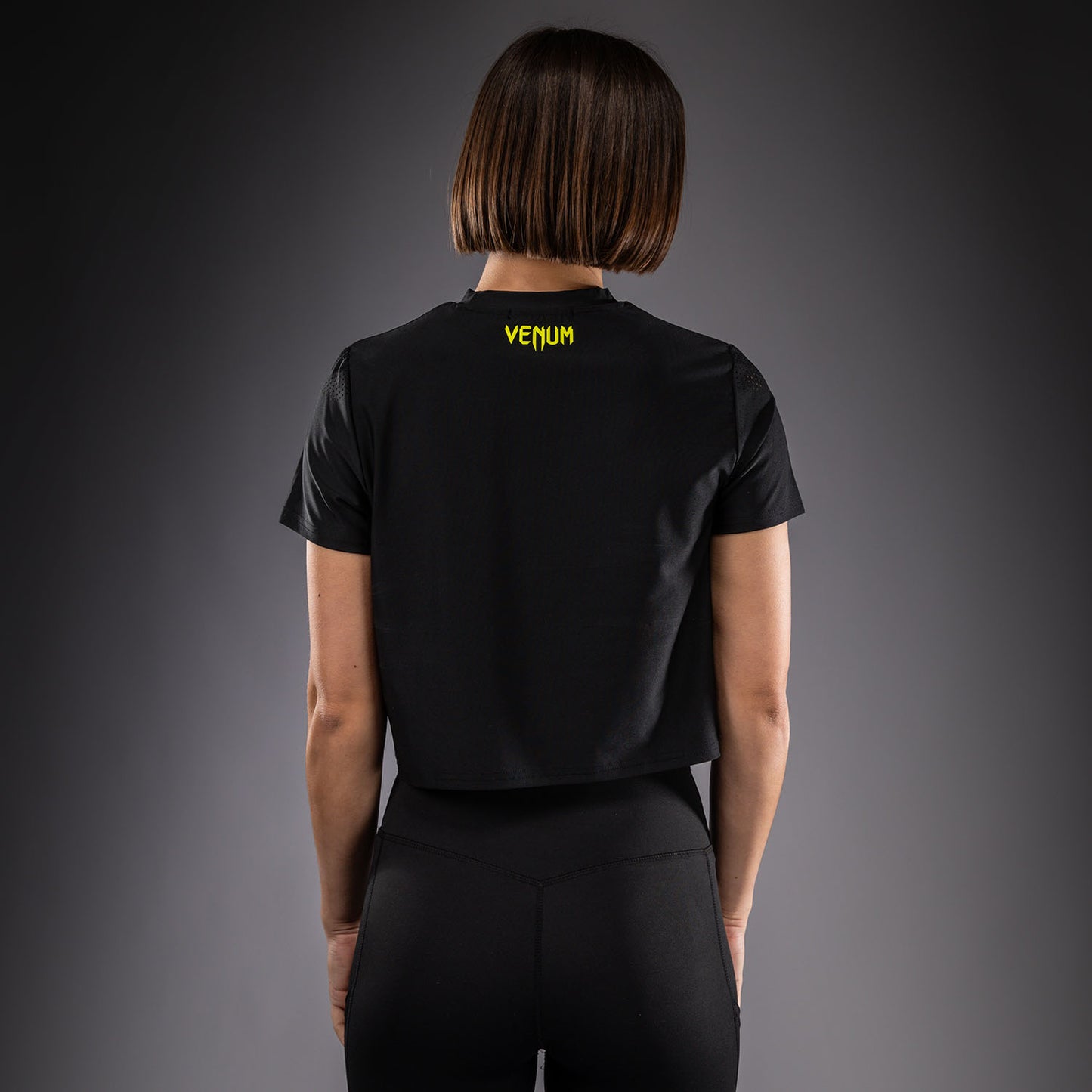 Venum Lazer Maglietta Dry Tech da Donna - Nero/Giallo