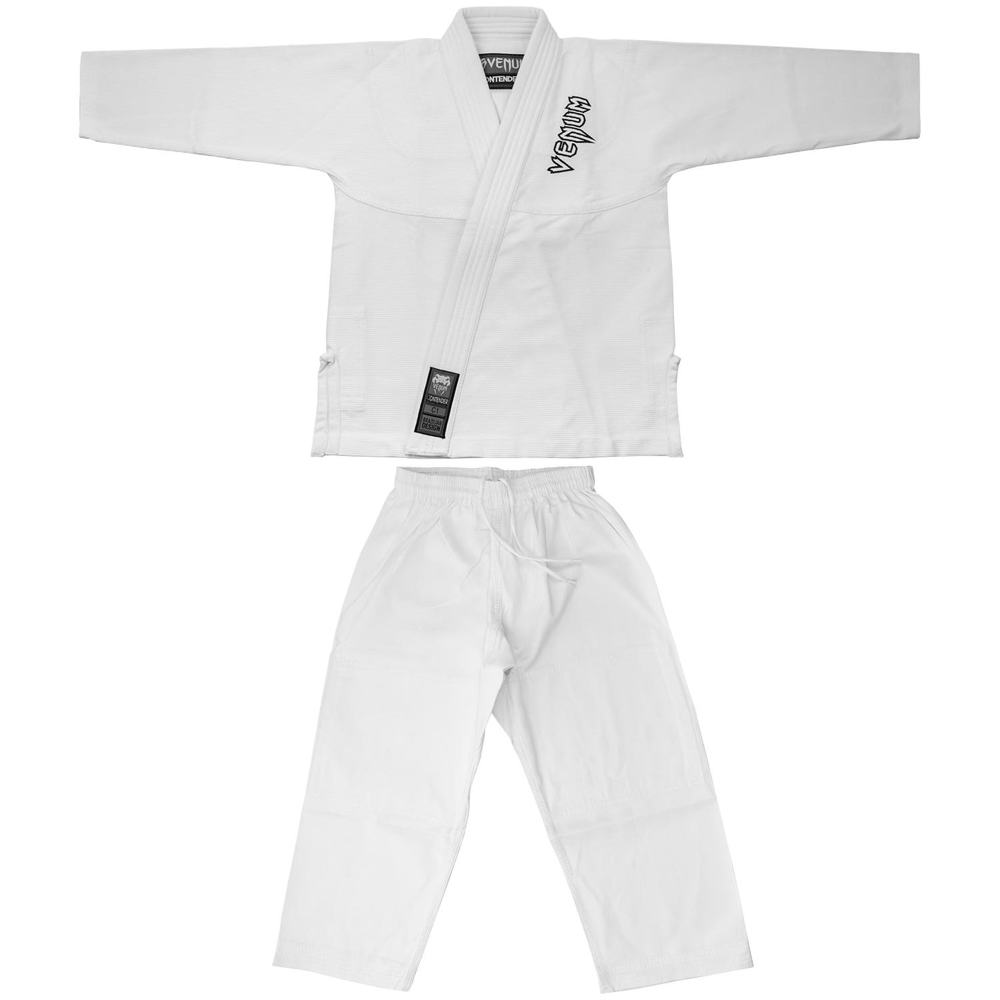 Venum Contender Kids Gi da BJJ (Completo di cintura bianca) - Bianco