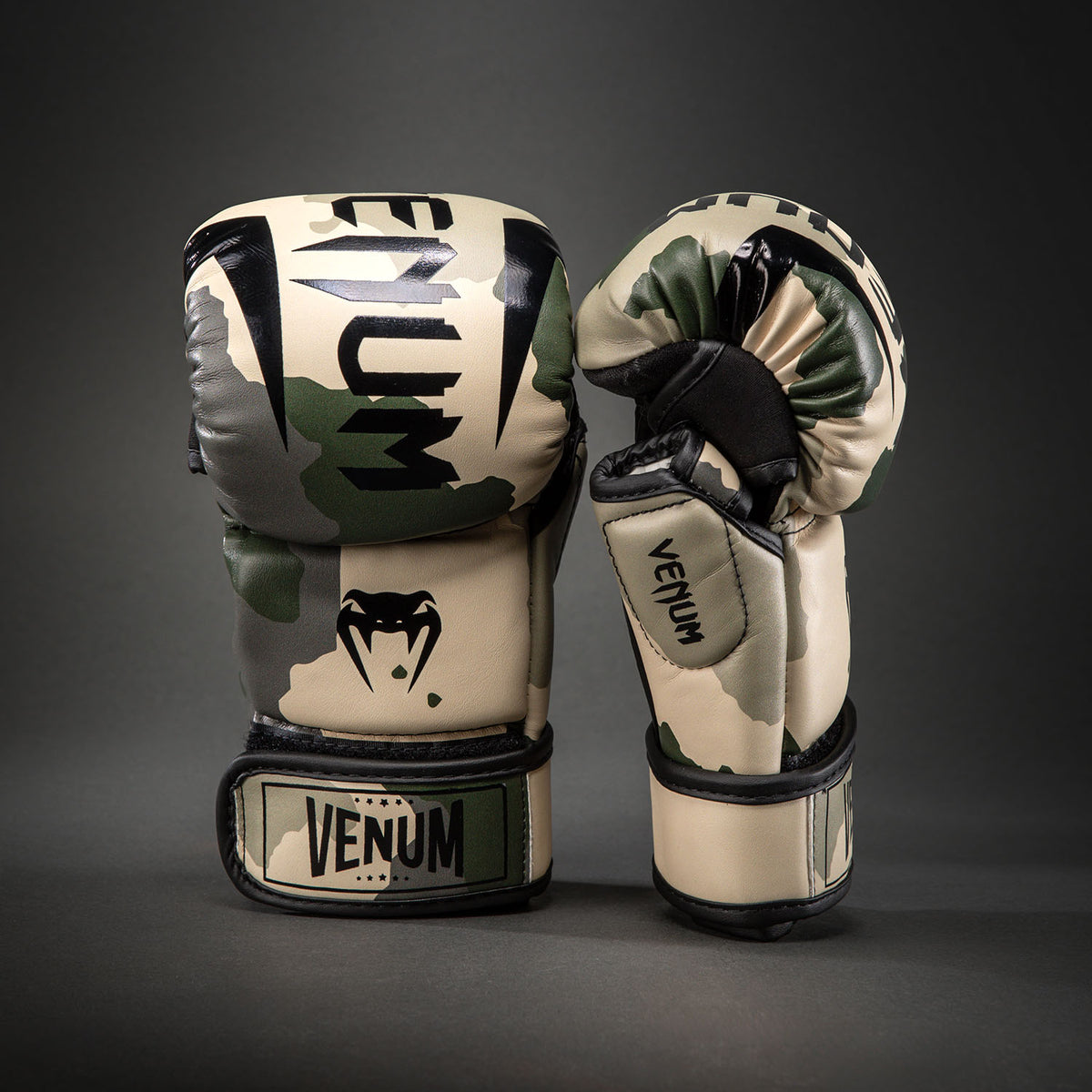 Venum Elite Guanti da Sparring - Kaki/Bianco Sporco