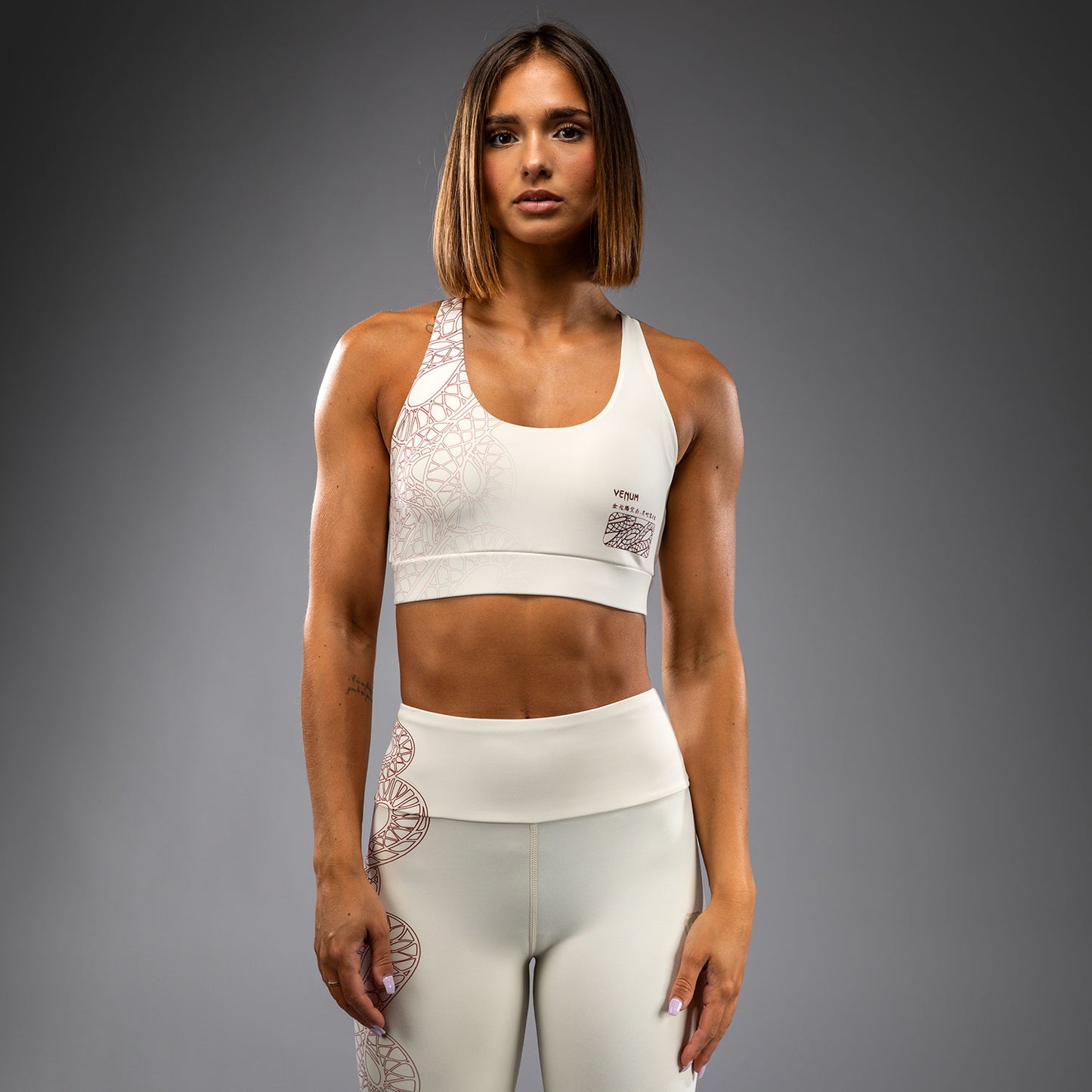Venum Serpenti Reggiseno Sportivo Donna – Avorio/Borgogna