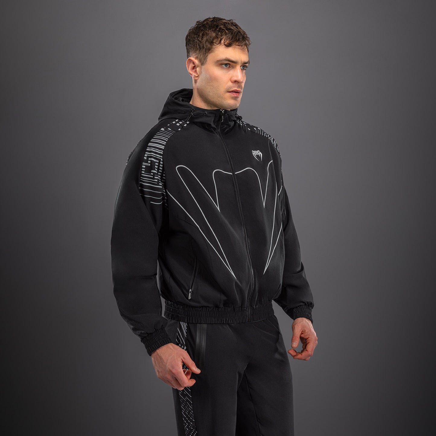 Venum Midnight Fury Giacche da tuta – Nero/Grigio/Argento