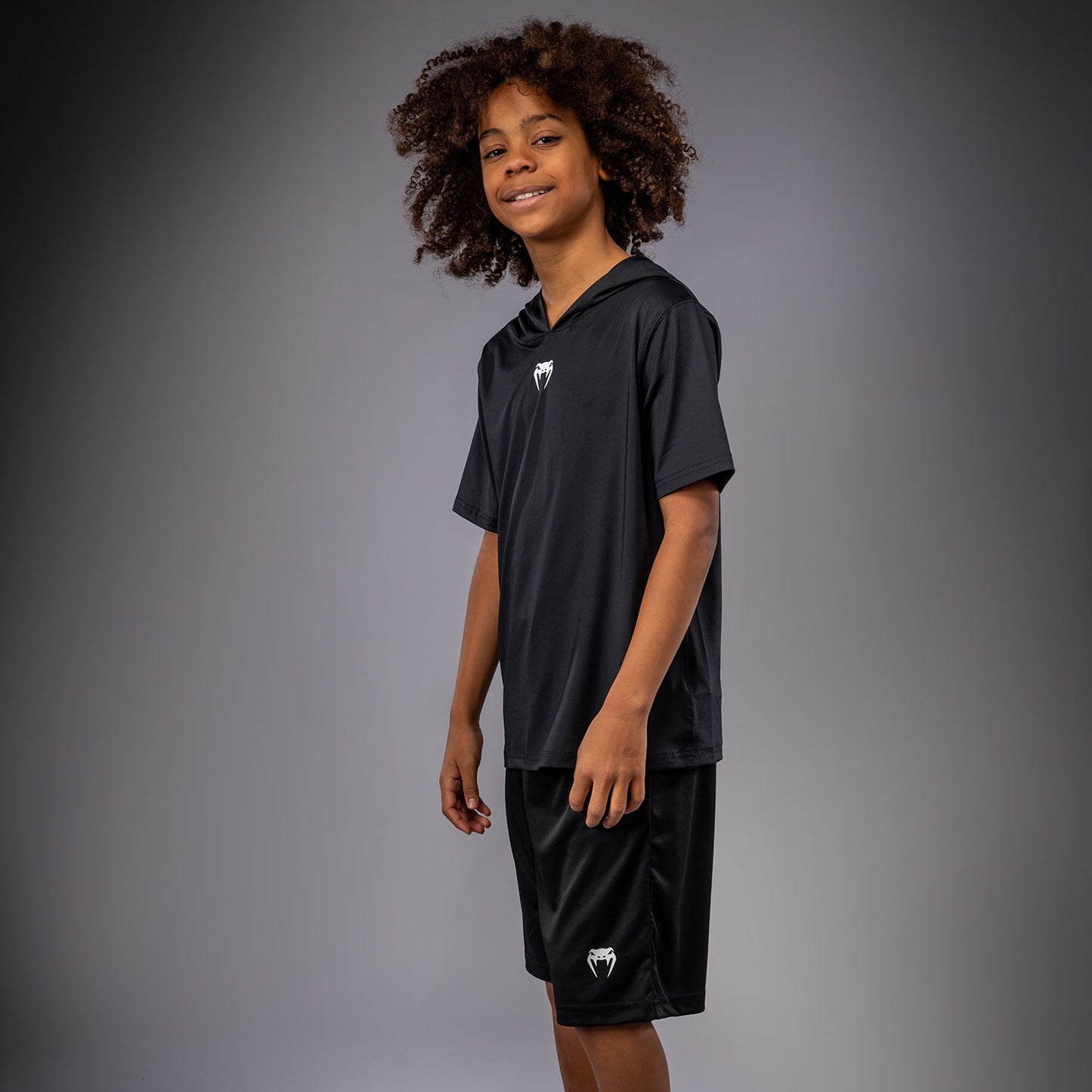 Venum Elite Felpa Dry-Tech a Maniche Corte per Bambini - Nero