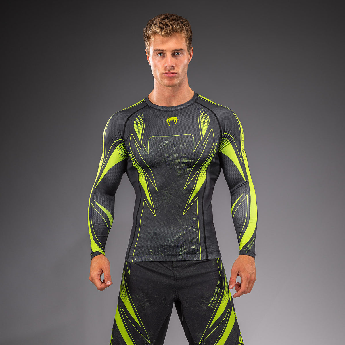 Venum Amazonia Reborn Maglia a compressione a maniche lunghe - Nero/Verde