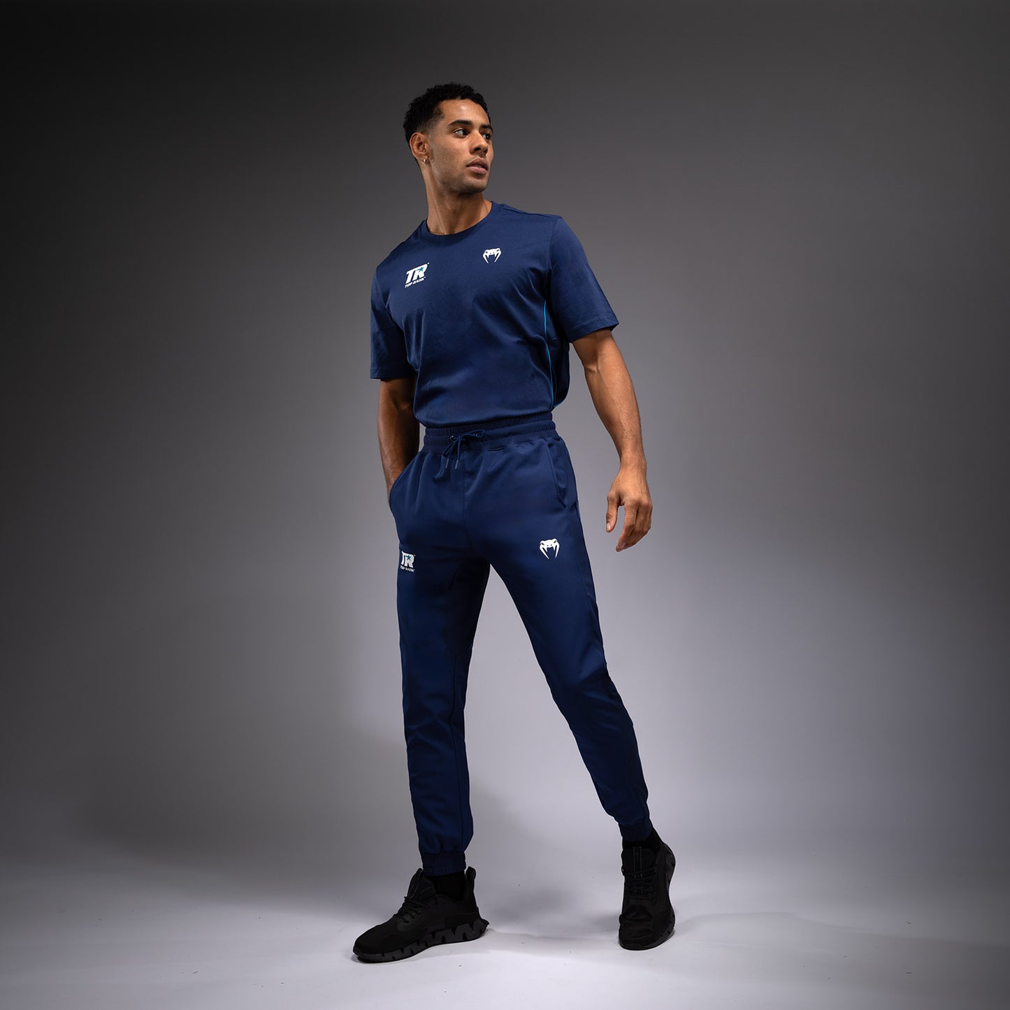 Venum x Top Rank Original Joggers Performance da Uomo - Blu Navy