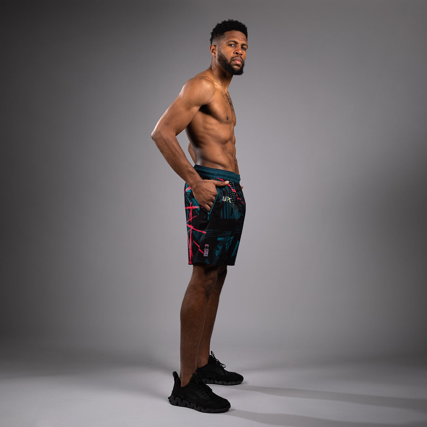 UFC Fusion By Venum Miami Edition Fight Week Performance Pantaloncini da uomo - Nero