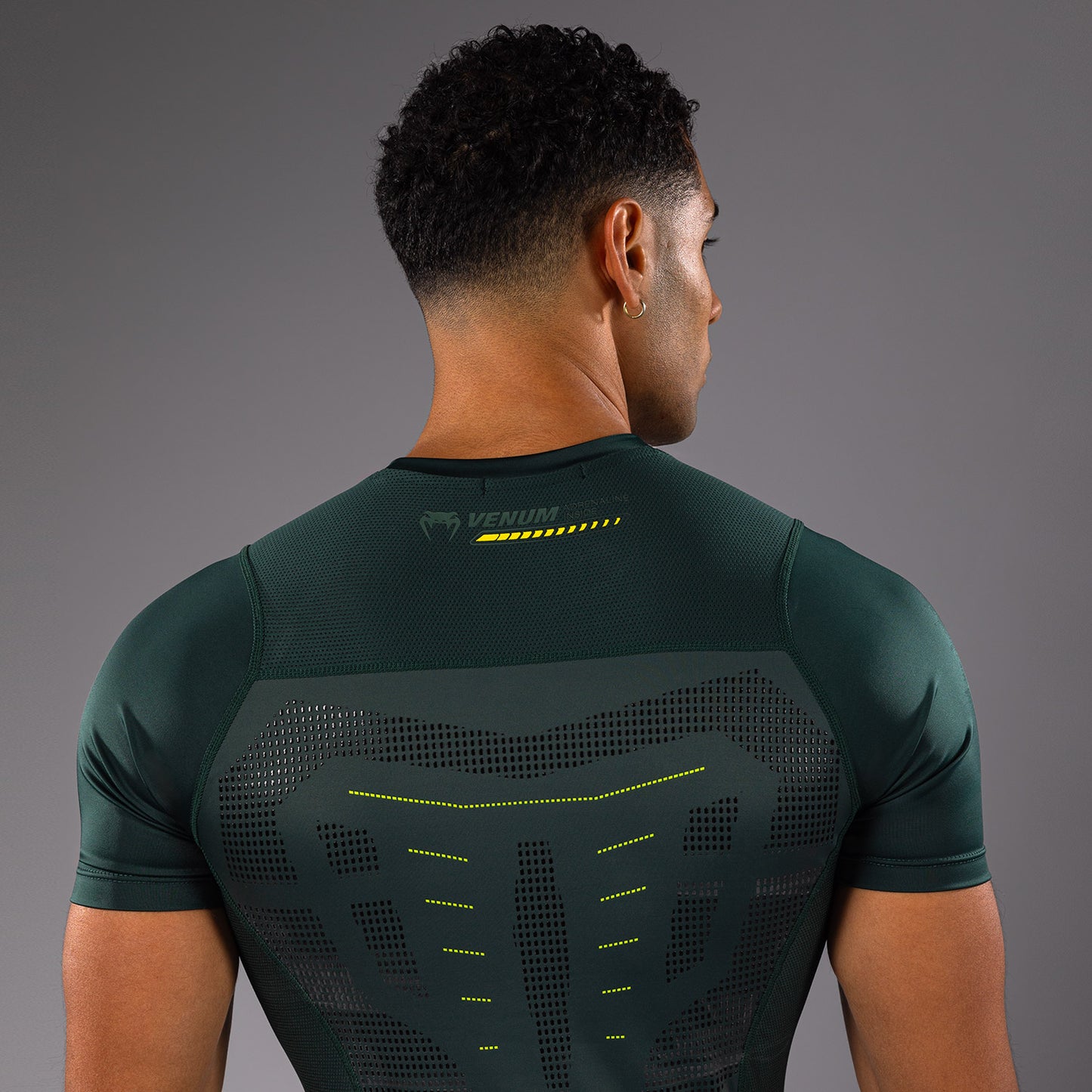 Venum Technical 3.0 Rashguard a Maniche Corte - Verde Foresta
