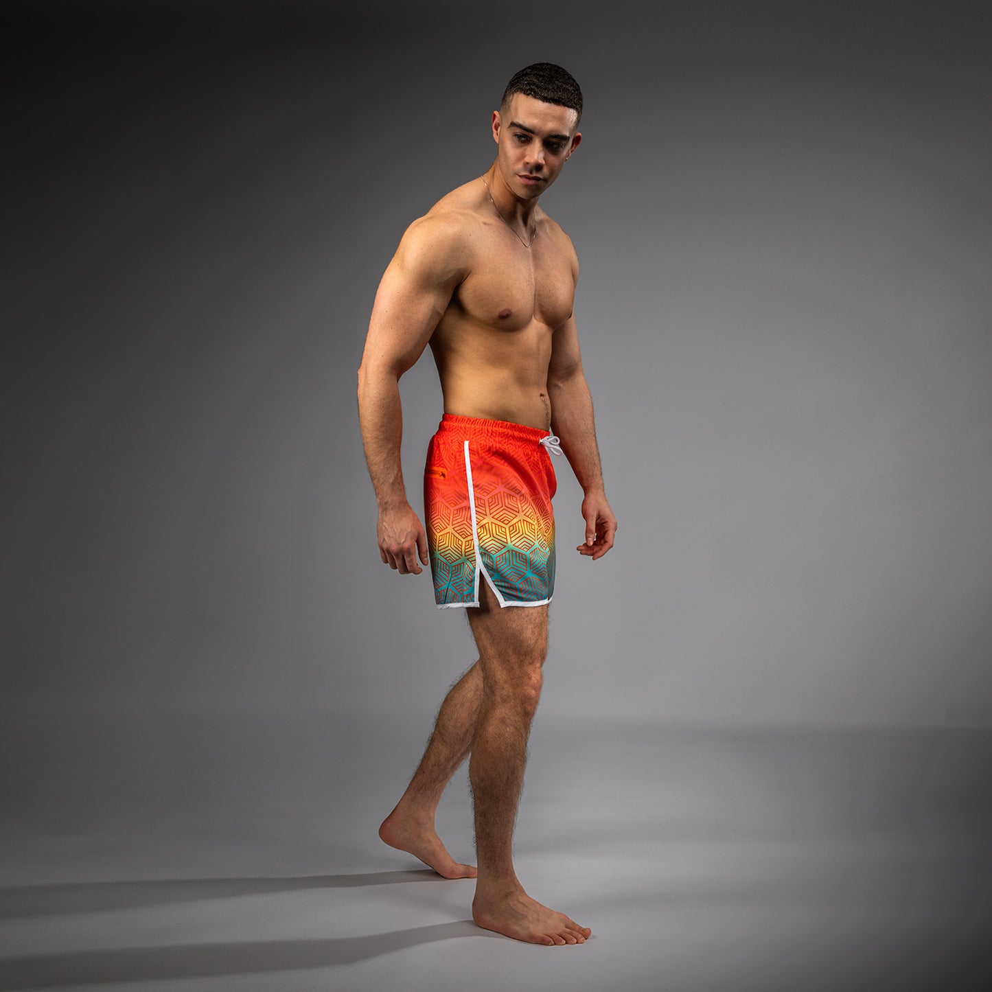 Venum Octane Board Shorts - Sunset Orange/Celeste
