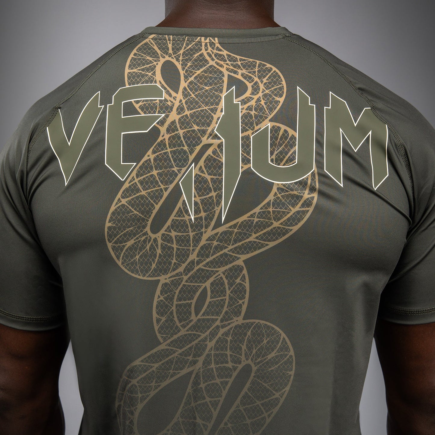 Venum Serpenti Dry Tech T-Shirt – Kaki/Bronzo/Ivory