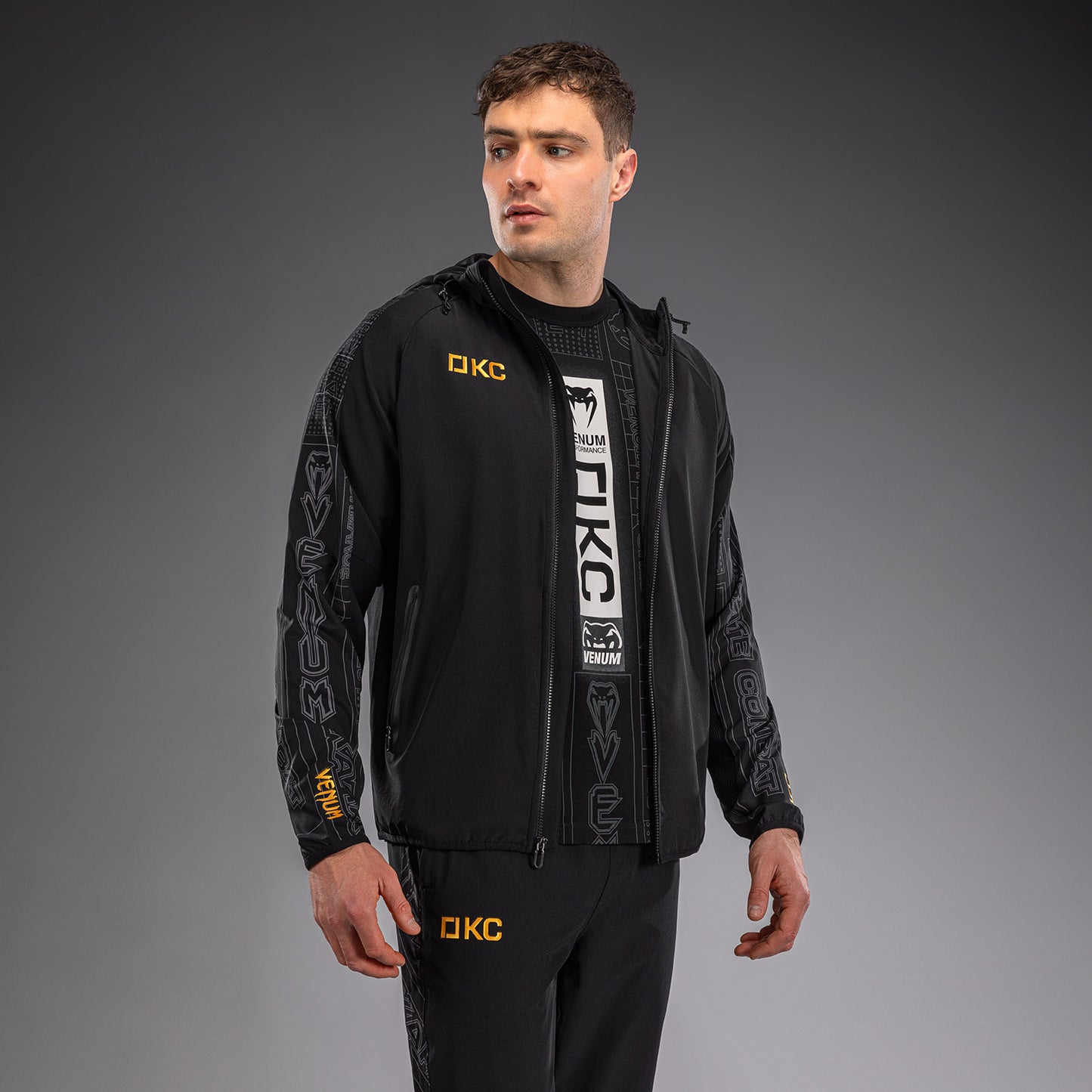 Karate Combat by Venum Giacca da Tuta – Nero/Grigio