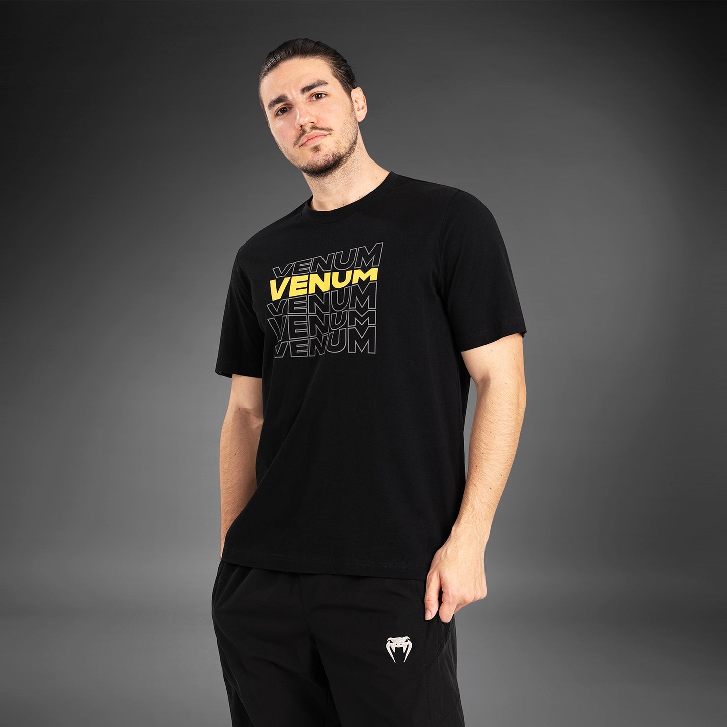 Venum Vertigo Maglietta a maniche corte da uomo - Nero/Giallo