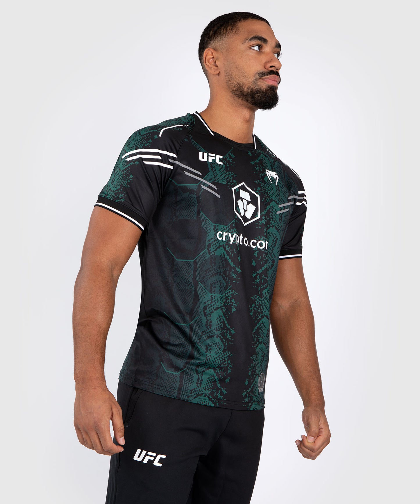 UFC Adrenaline by Venum Authentic Fight Night Maglia da Uomo - Emerald Edition - Verde/Nero