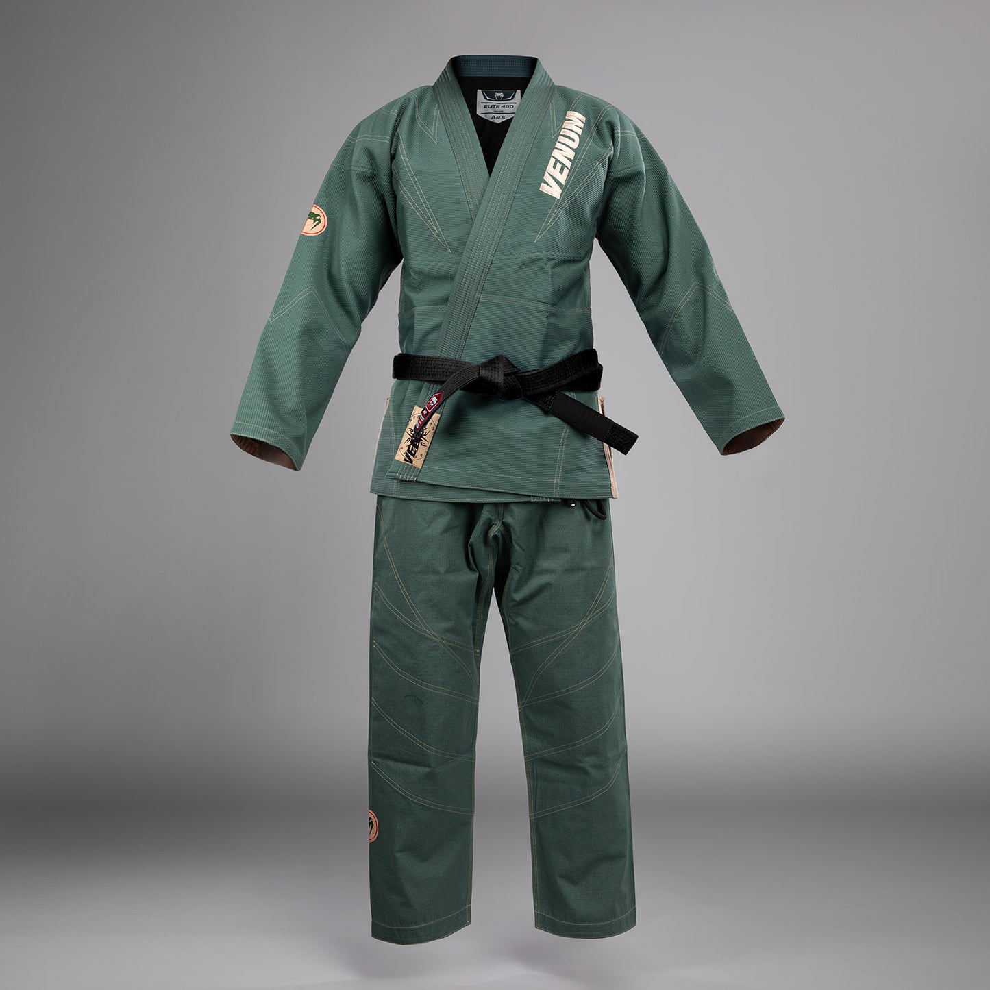 Venum Elite 5.0 Gi Brazilian Jiu Jitsu (450 gsm) - Verde Foresta