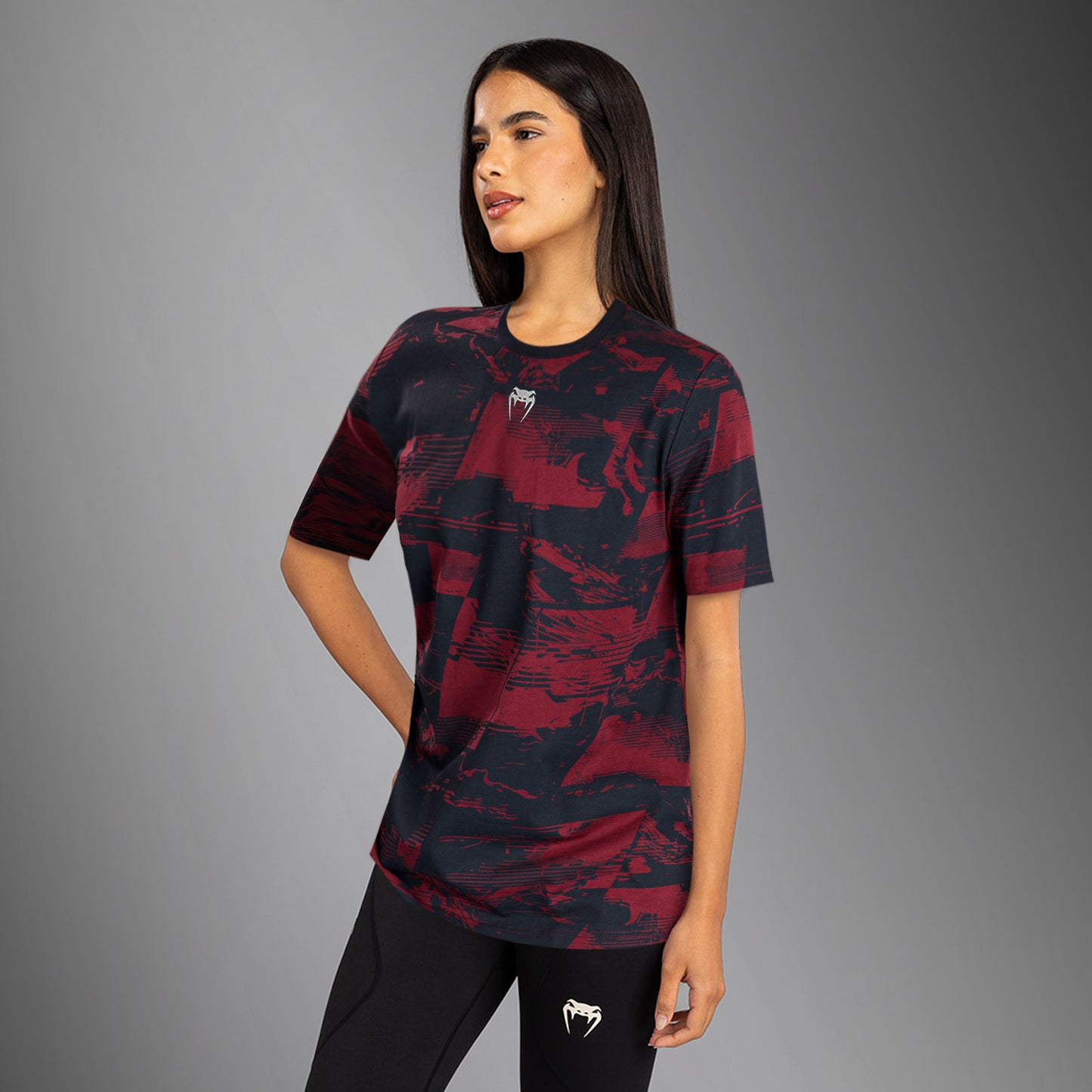 UFC Zenith by Venum Authentic Fight Week T-shirt maniche corte Donna - Blu navy/Bordeaux/Argento