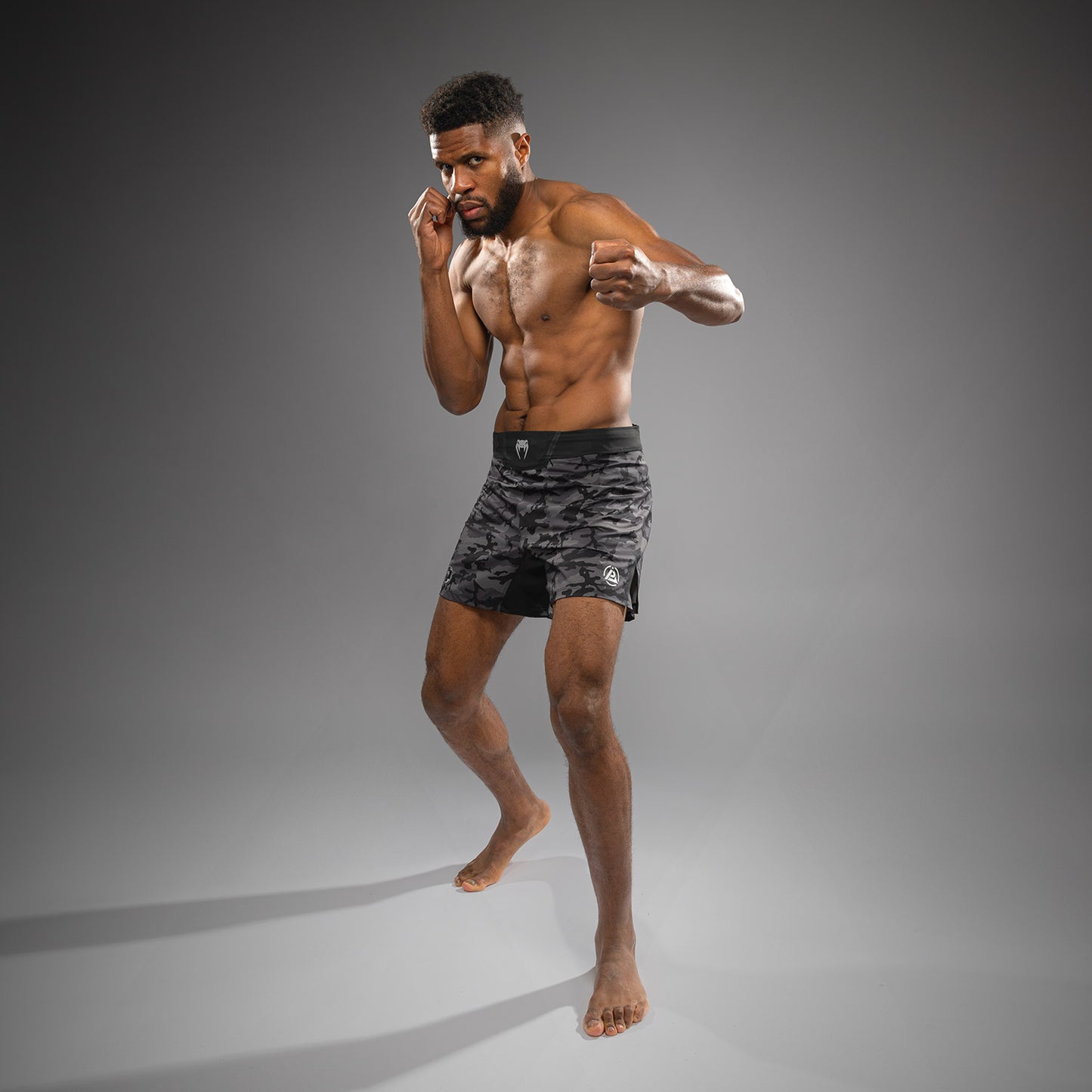 Venum x Polaris Pantaloni da Combattimento - Nero/Grigio Tempesta