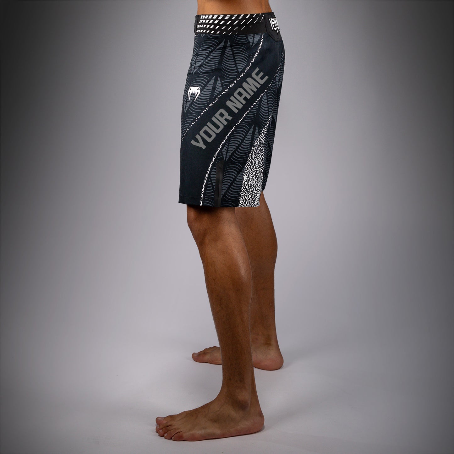 UFC Zenith by Venum Authentic Fight Night Pantaloncini da combattimento Fit lungo Uomo Personalizzato - Nero
