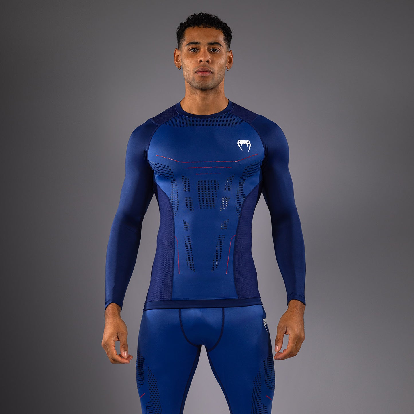 Venum Technical 3.0 Rashguard a Maniche Lunghe - Blu Notte
