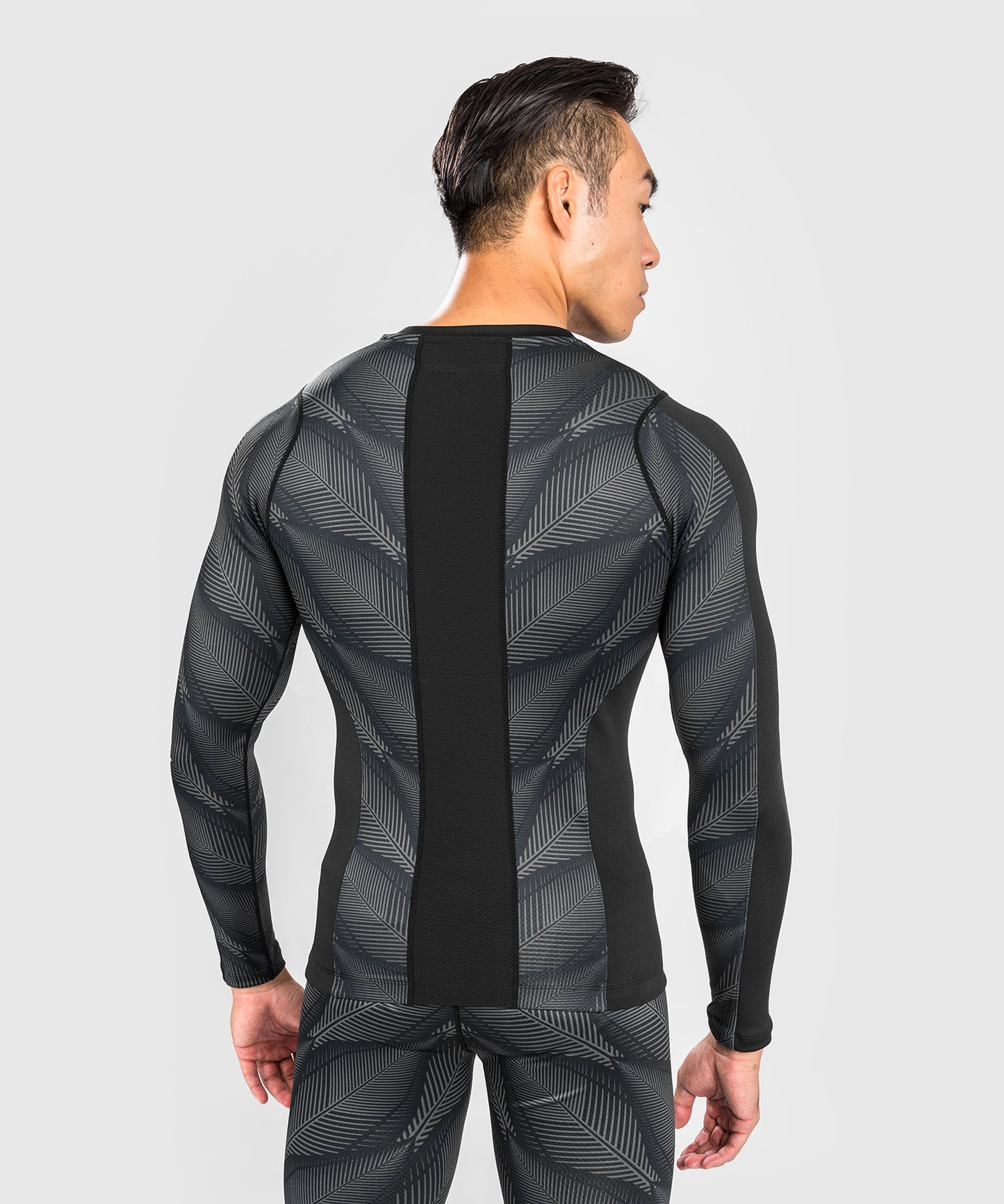 Maglietta Venum Phantom Compression - Maniche lunghe - Nero/Rosso