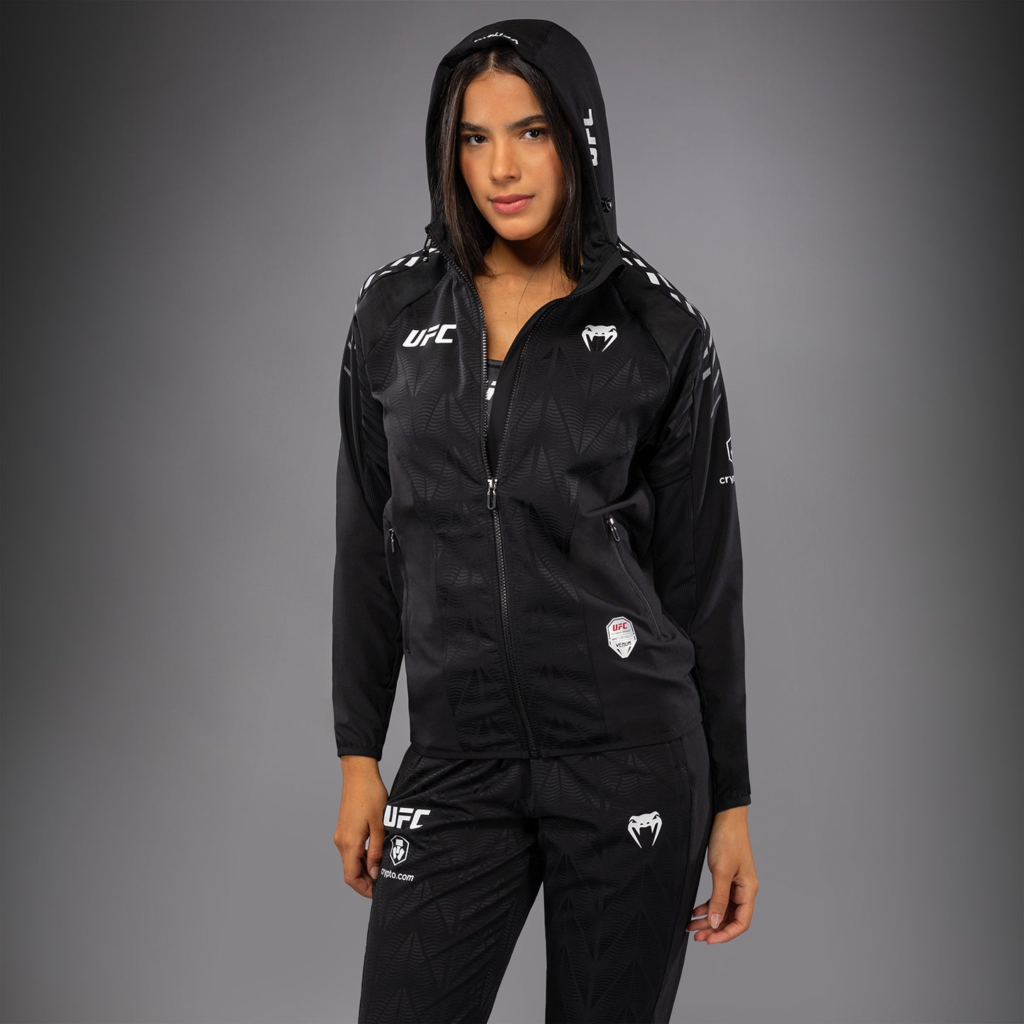 UFC Zenith by Venum Authentic Fight Night Felpa Walkout Donna - Nero