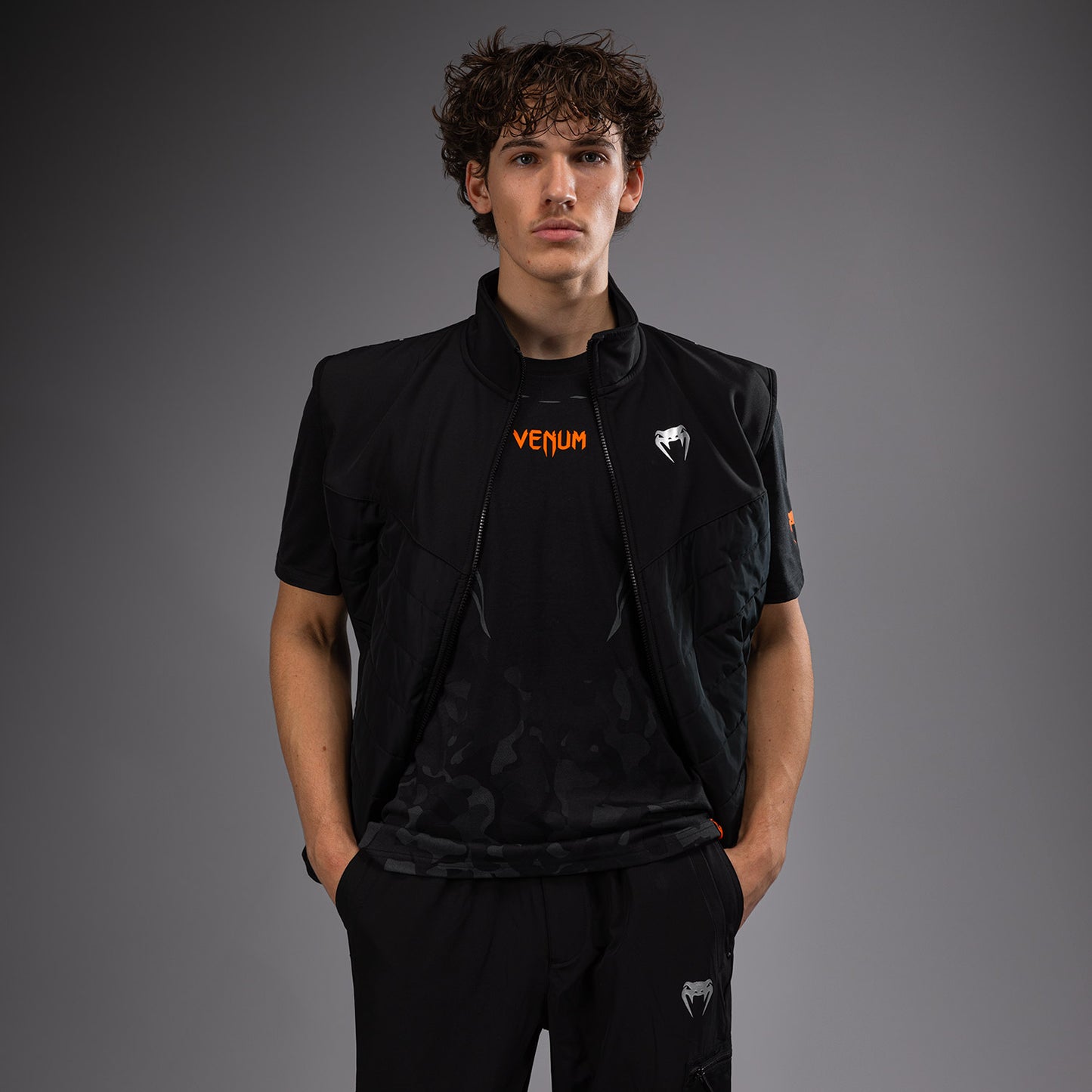 Venum Paddock Softshell a maniche corte - Nero