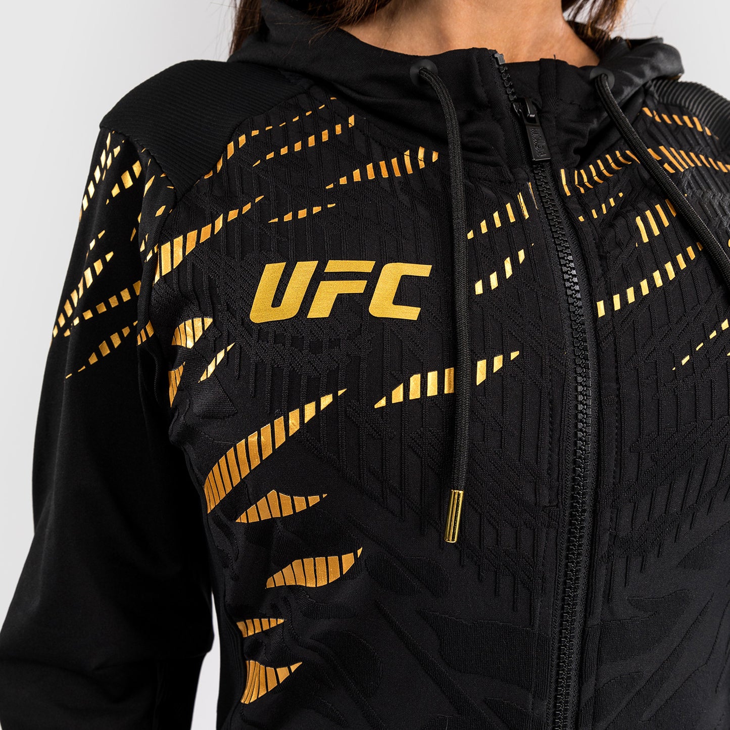 UFC Fusion by Venum Authentic Fight Night Felpa con Cappuccio per Donna - Champion