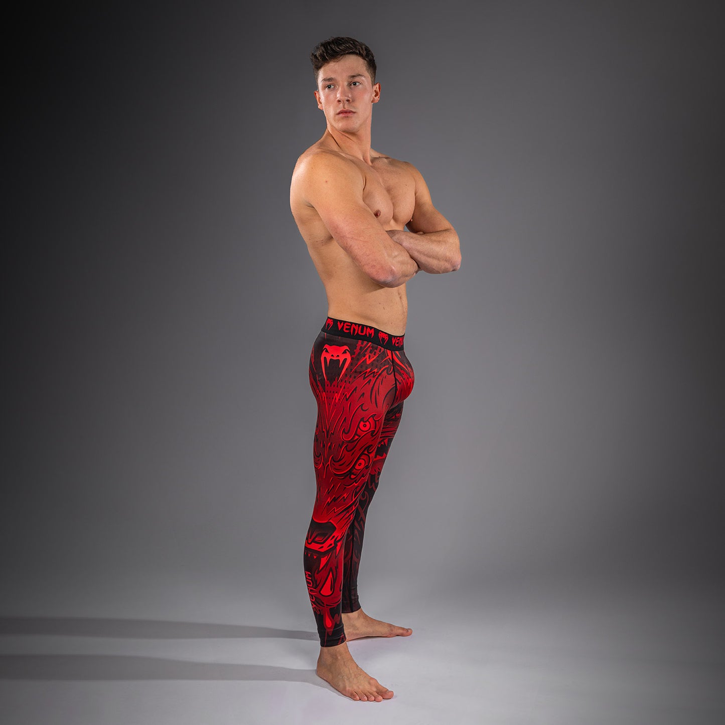 Venum Wolf Atak Spats – Nero/Rosso