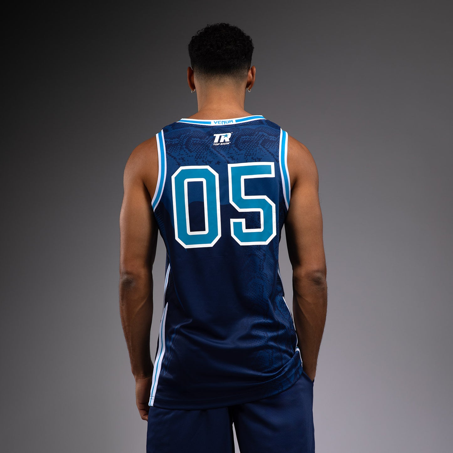 Venum x Top Rank Original Canotta da Basket - Blu Navy