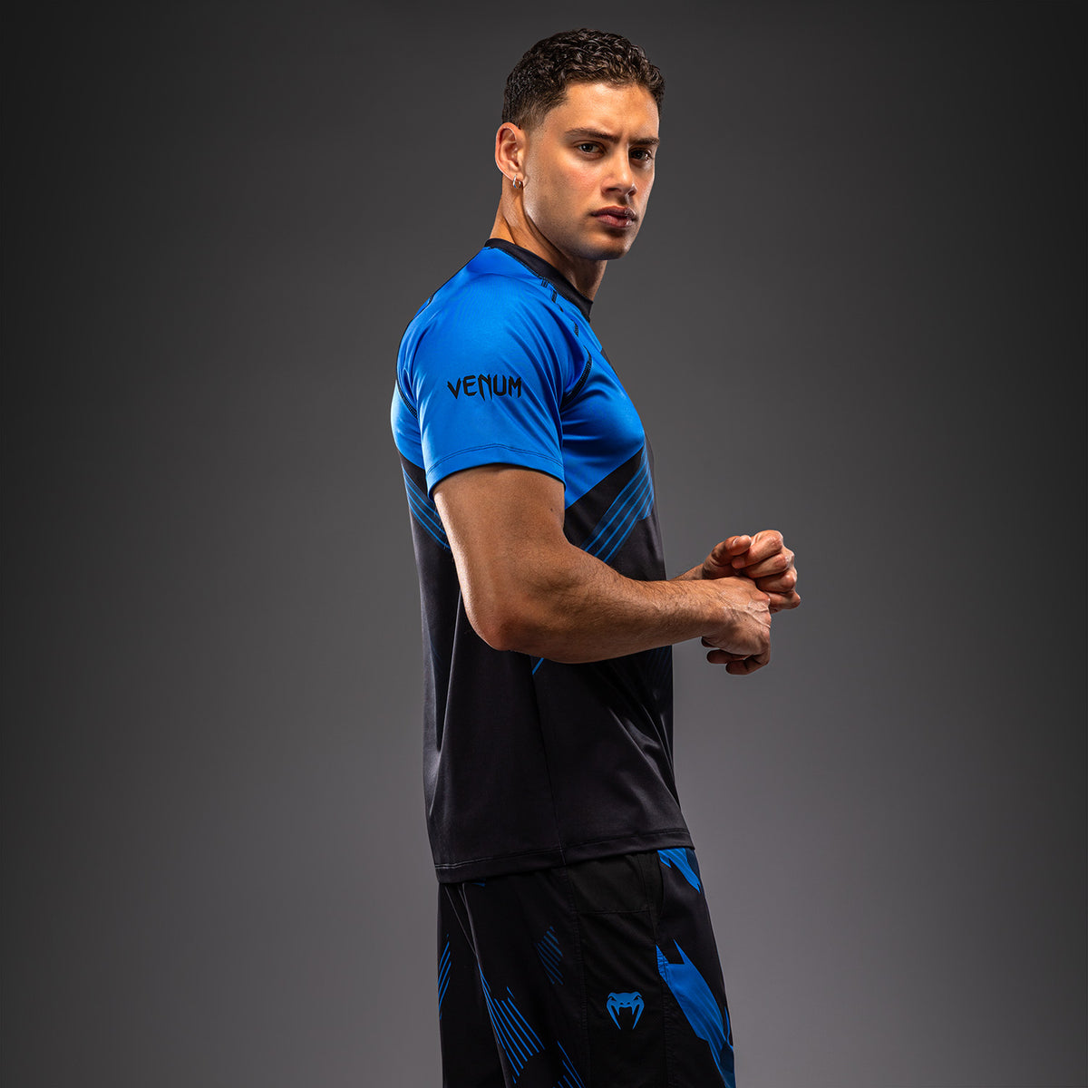 Venum No-Gi 6.0 Maglietta Dry Tech - Nero/Blu