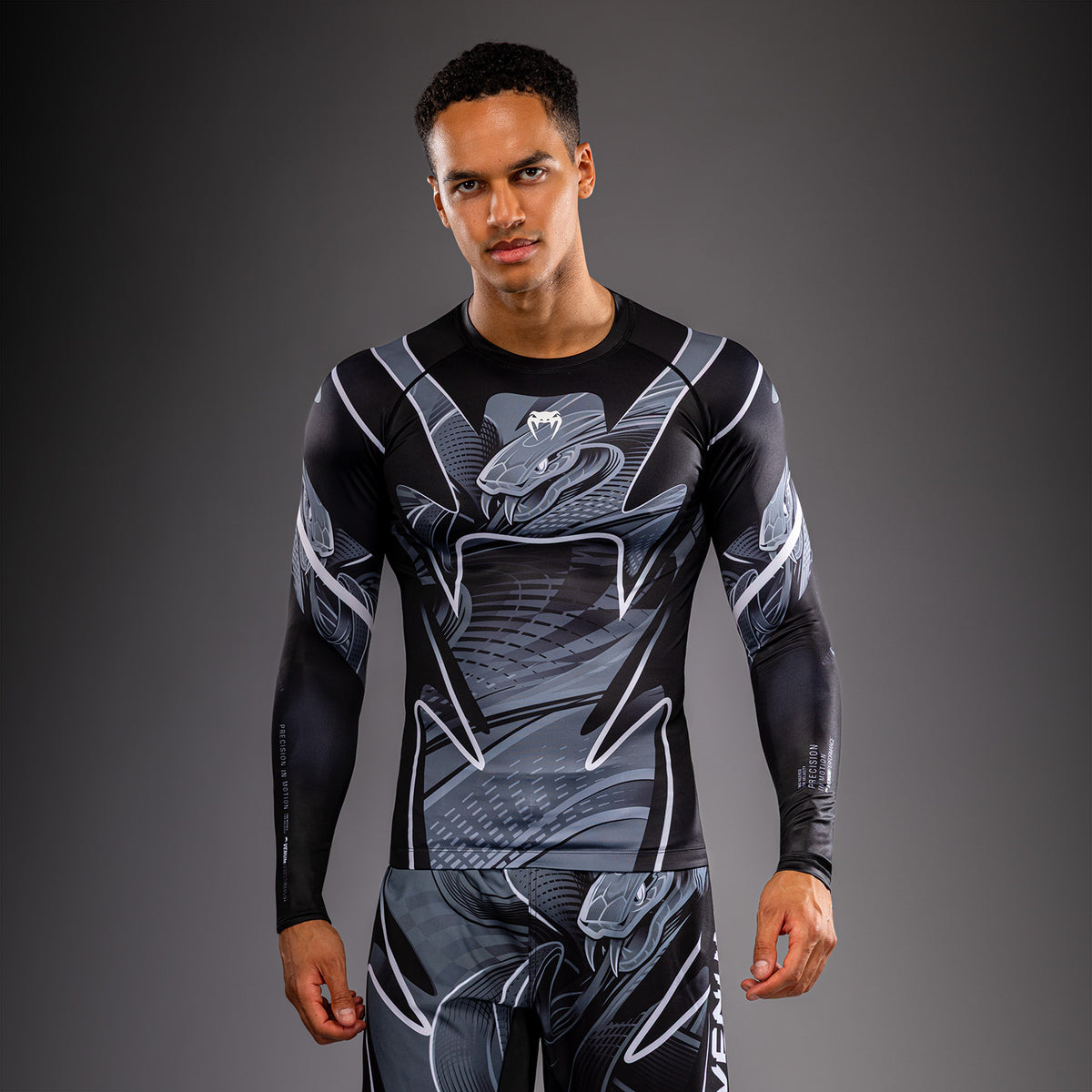 Venum Crimson Viper 2.0 Rashguard a maniche lunghe - Nero/Grigio