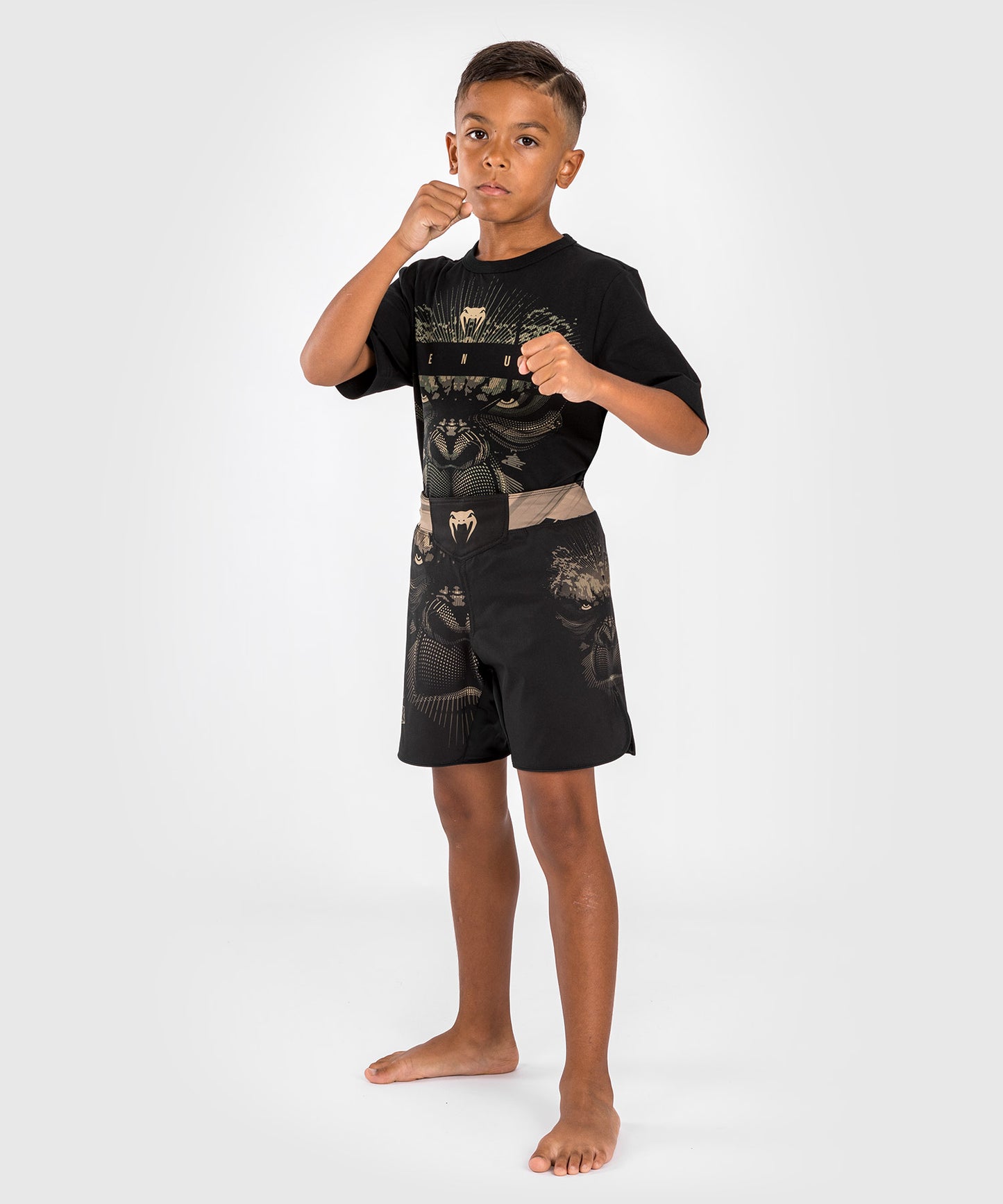 Venum Gorilla Jungle Pantaloncini da Combattimento per Bambini - Nero/Sabbia