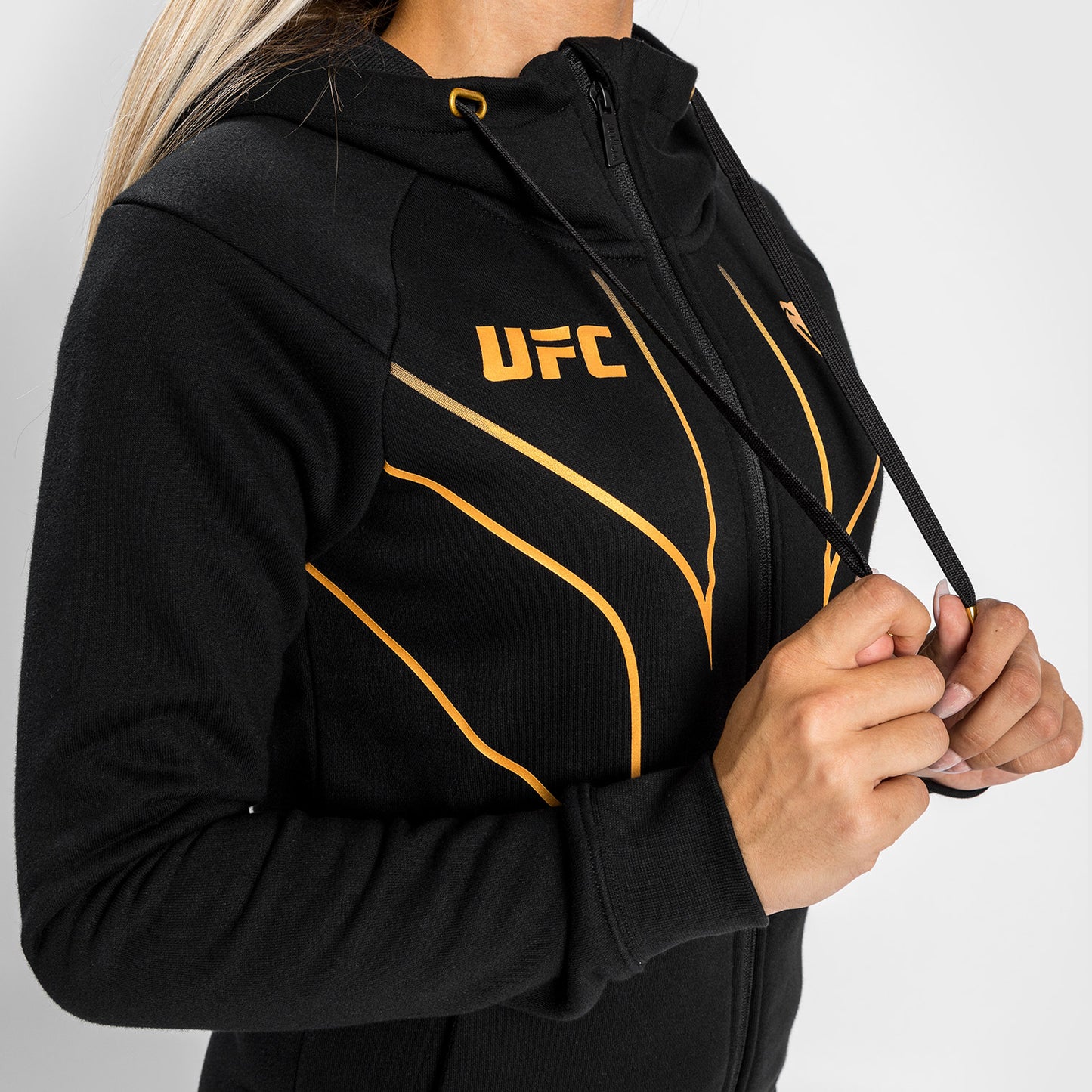 UFC Venum Fight Night 2.0 Replica Felpa con cappuccio con zip intera da donna - Champion