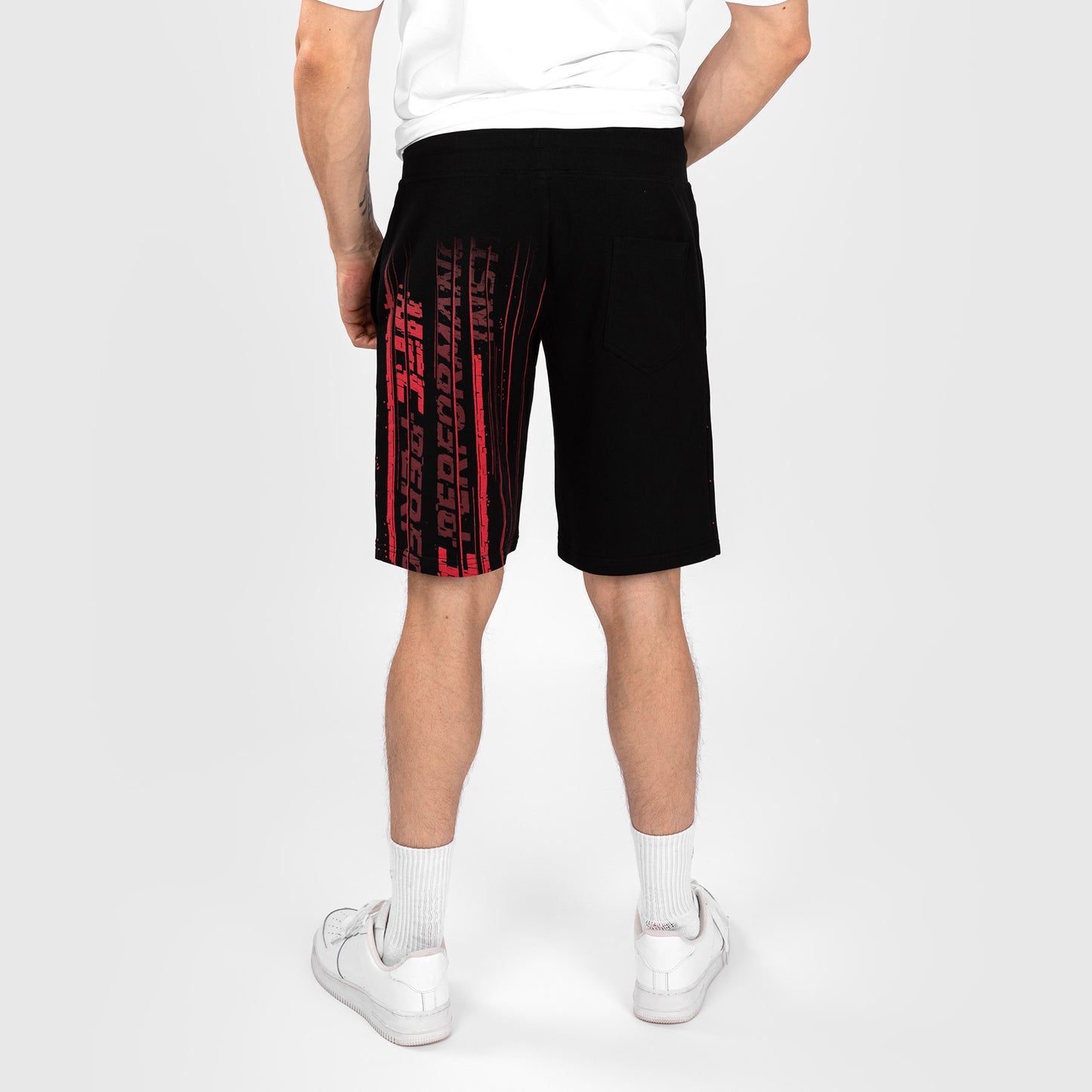 UFC Venum Performance Institute 2.0 Pantaloncini in Cotone per Uomo - Nero/Rosso