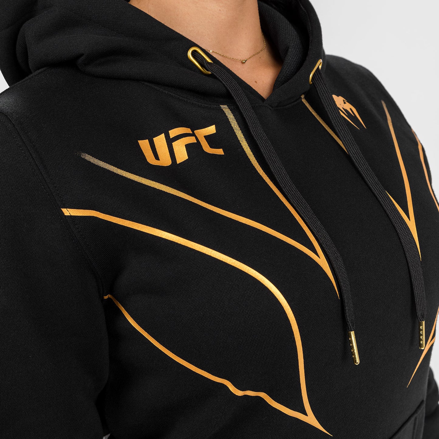 Felpa con cappuccio UFC Venum Fight Night 2.0 Replica Donna - Campione