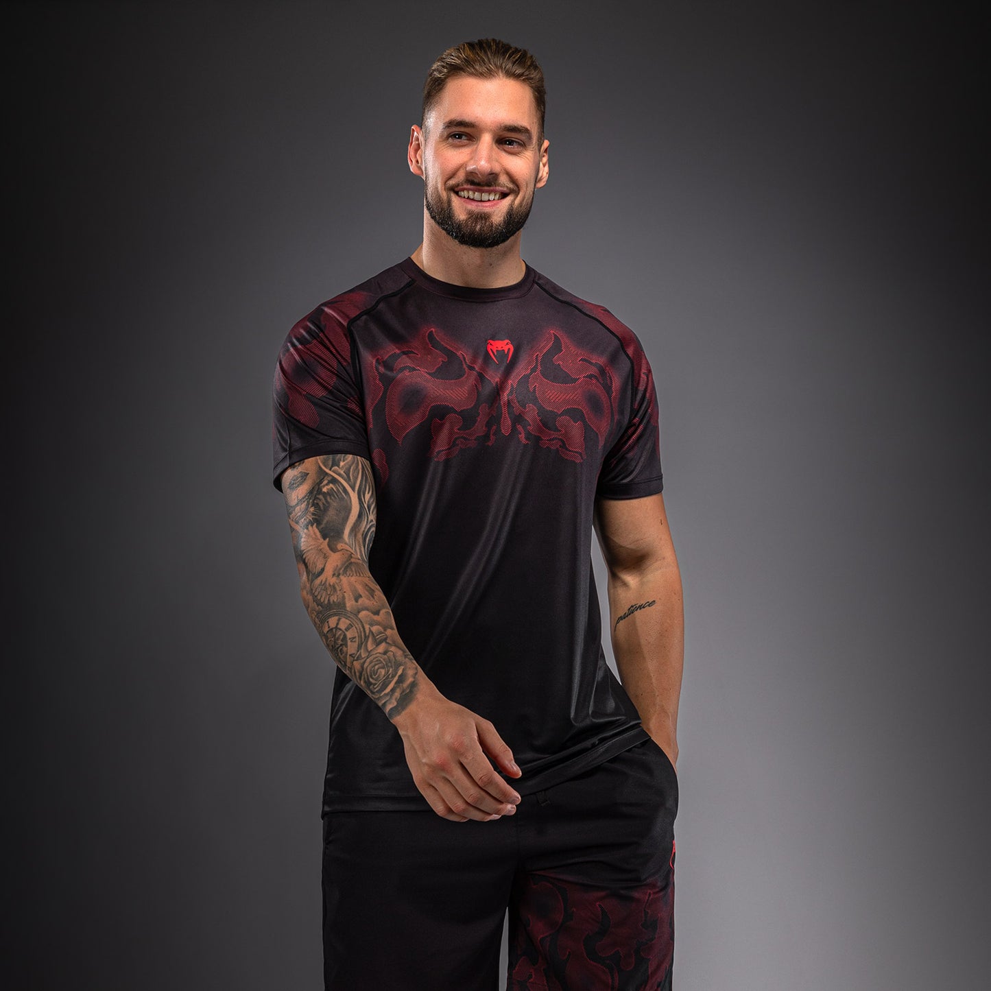 Venum Spectre Maglietta Dry Tech – Nero/Rosso