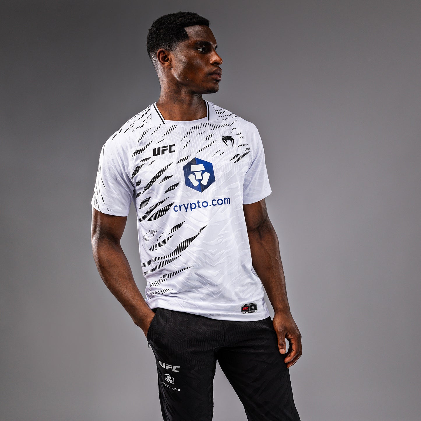 UFC Fusion by Venum Authentic Fight Night Maglietta Dry Tech per Uomo - Bianco