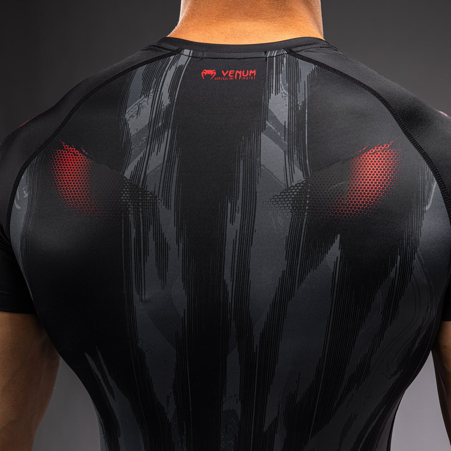 Venum Demon Rashguard a Maniche Corte - Nero/Grigio