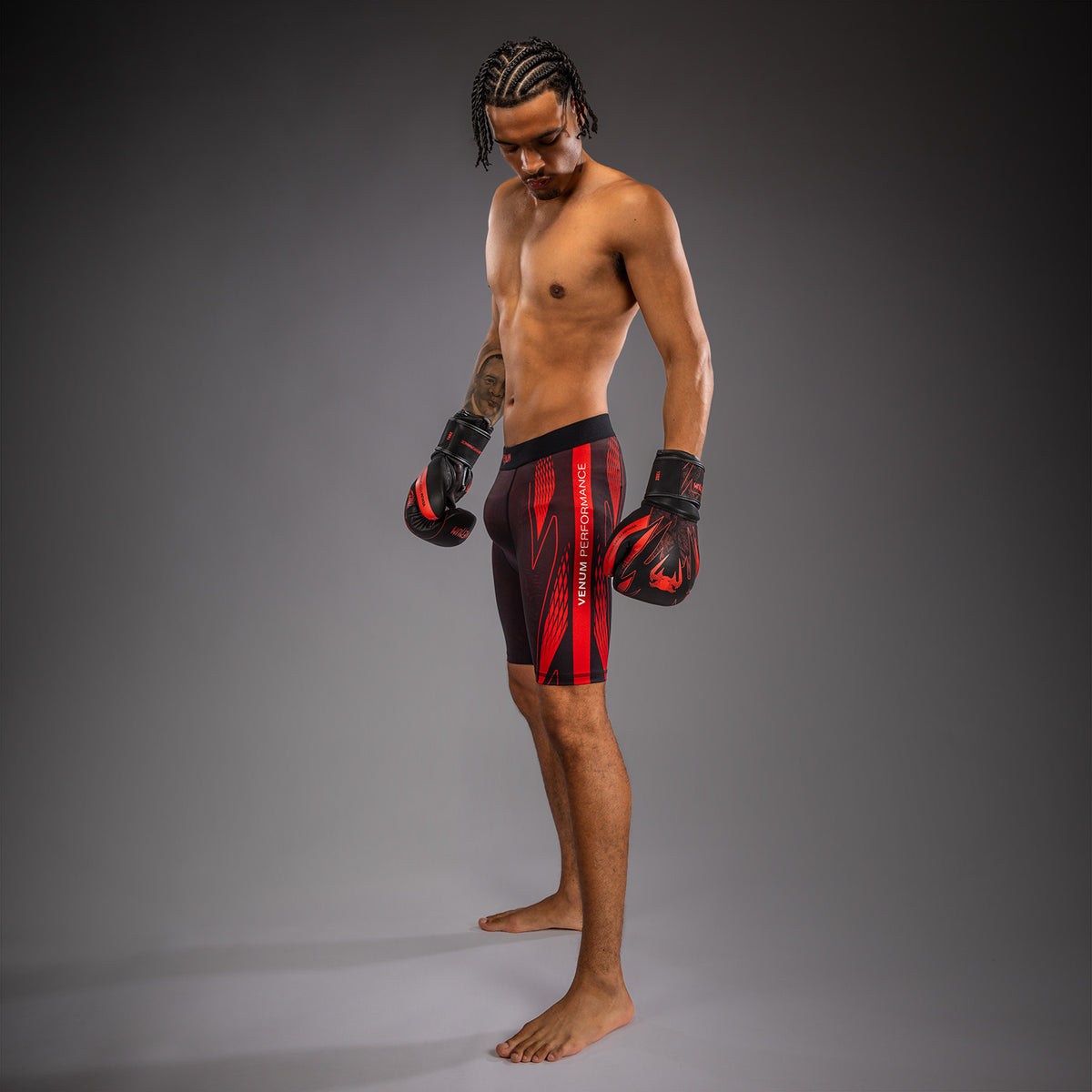 Venum Amazonia Reborn Pantaloncini a compressione - Nero/Rosso