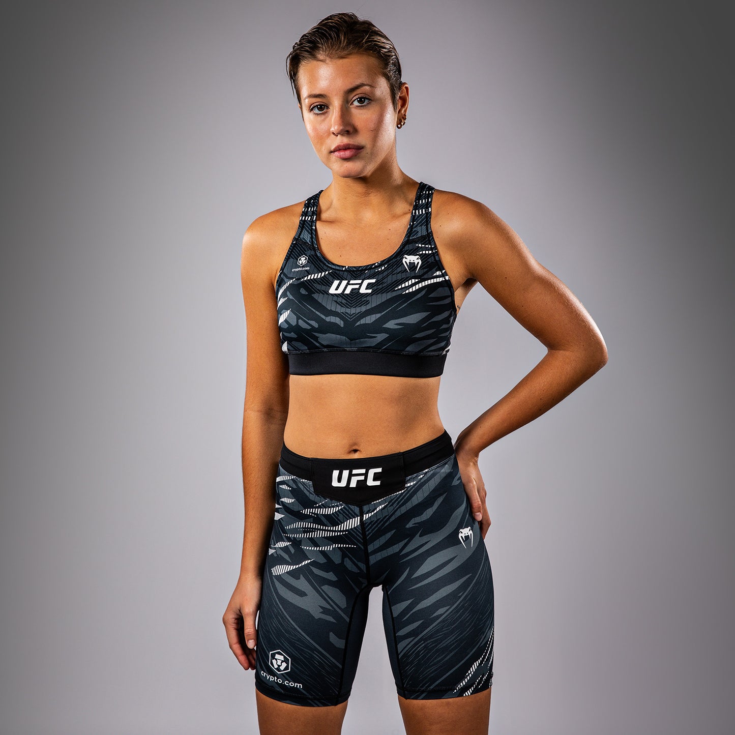 UFC Fusion by Venum Authentic Fight Night Reggiseno Sportivo per Donna - Nero