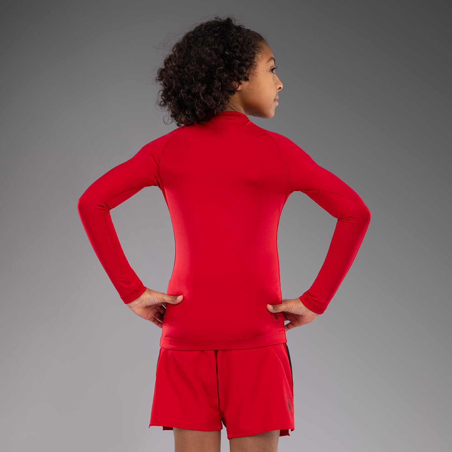 Venum Contender Rashguards per Bambini Maniche Lungh - Rosso Ciliegia