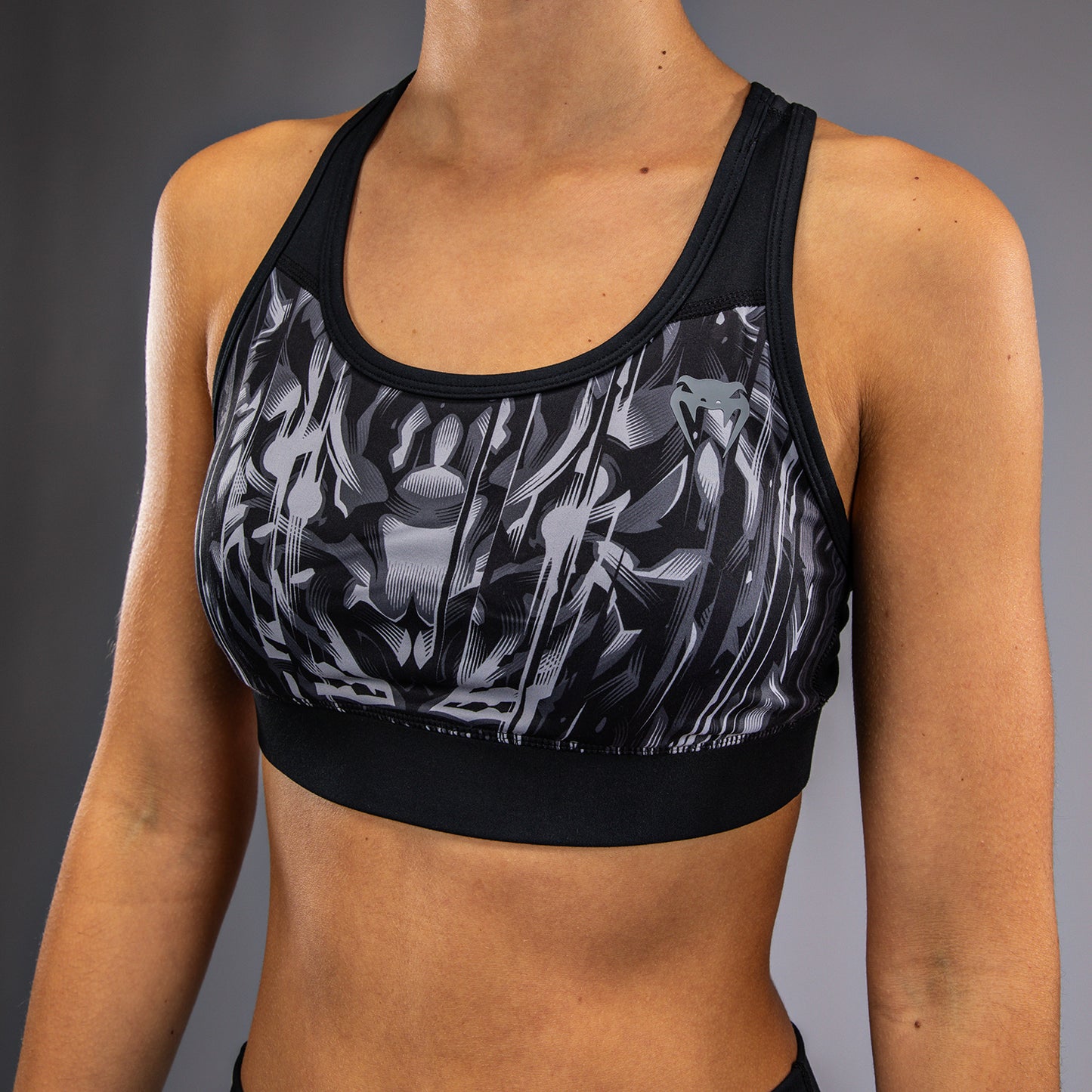 Venum Tiger Reggiseno Sportivo Donna - Nero/Argento